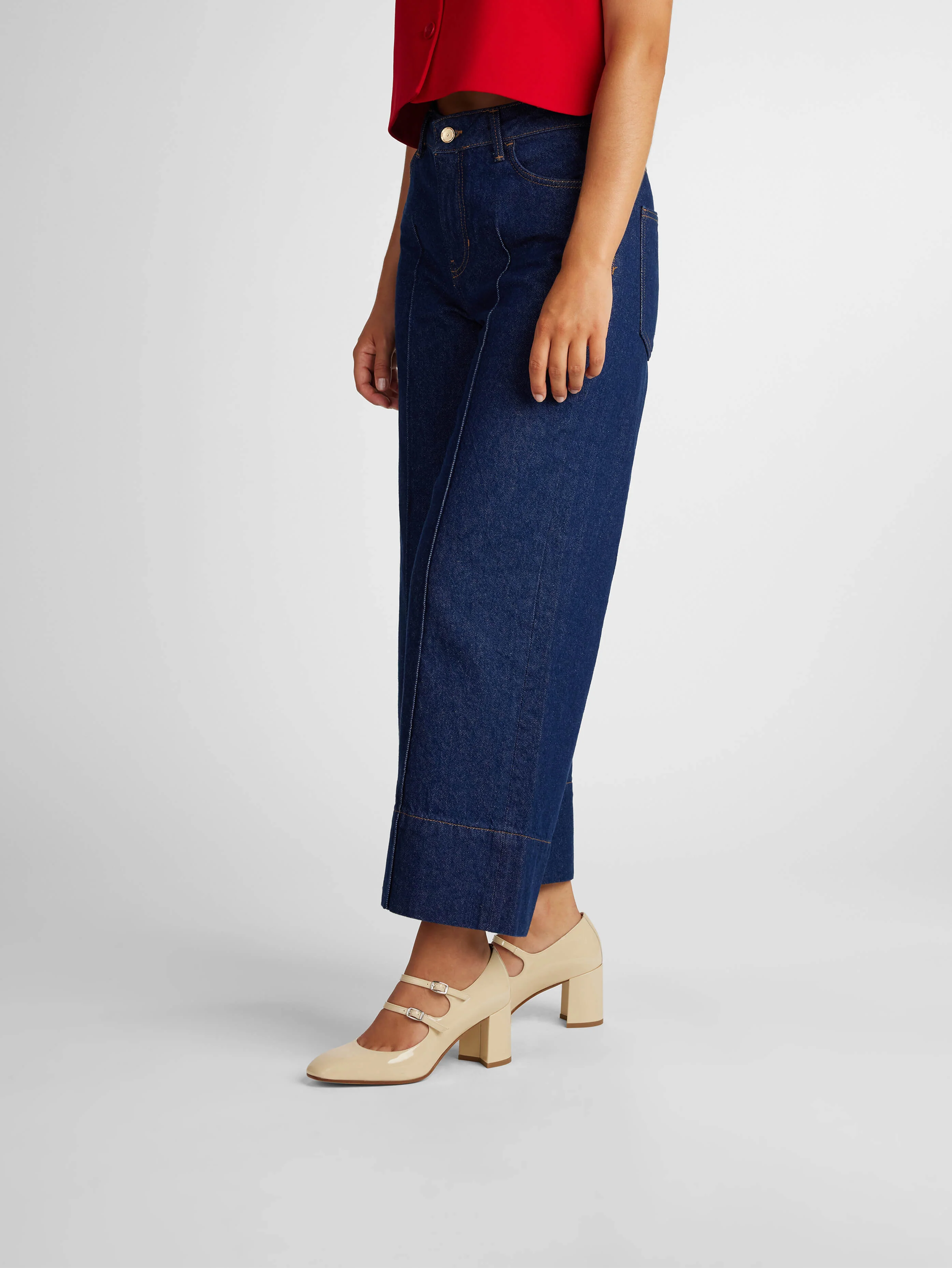 Alice - Escarpins babies cuir verni beige - Image 7