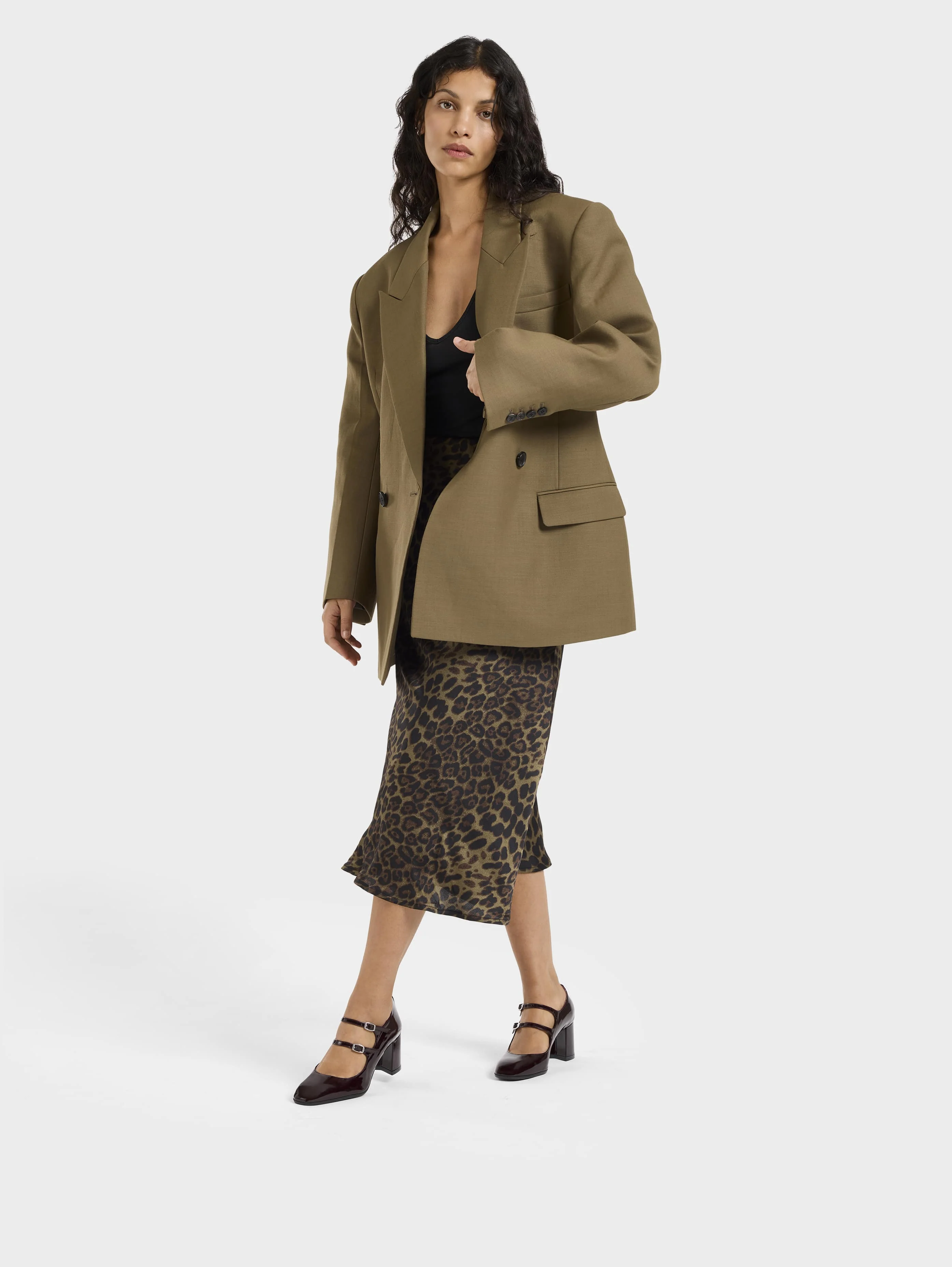 Alice - Escarpins babies cuir verni marron - Image 3