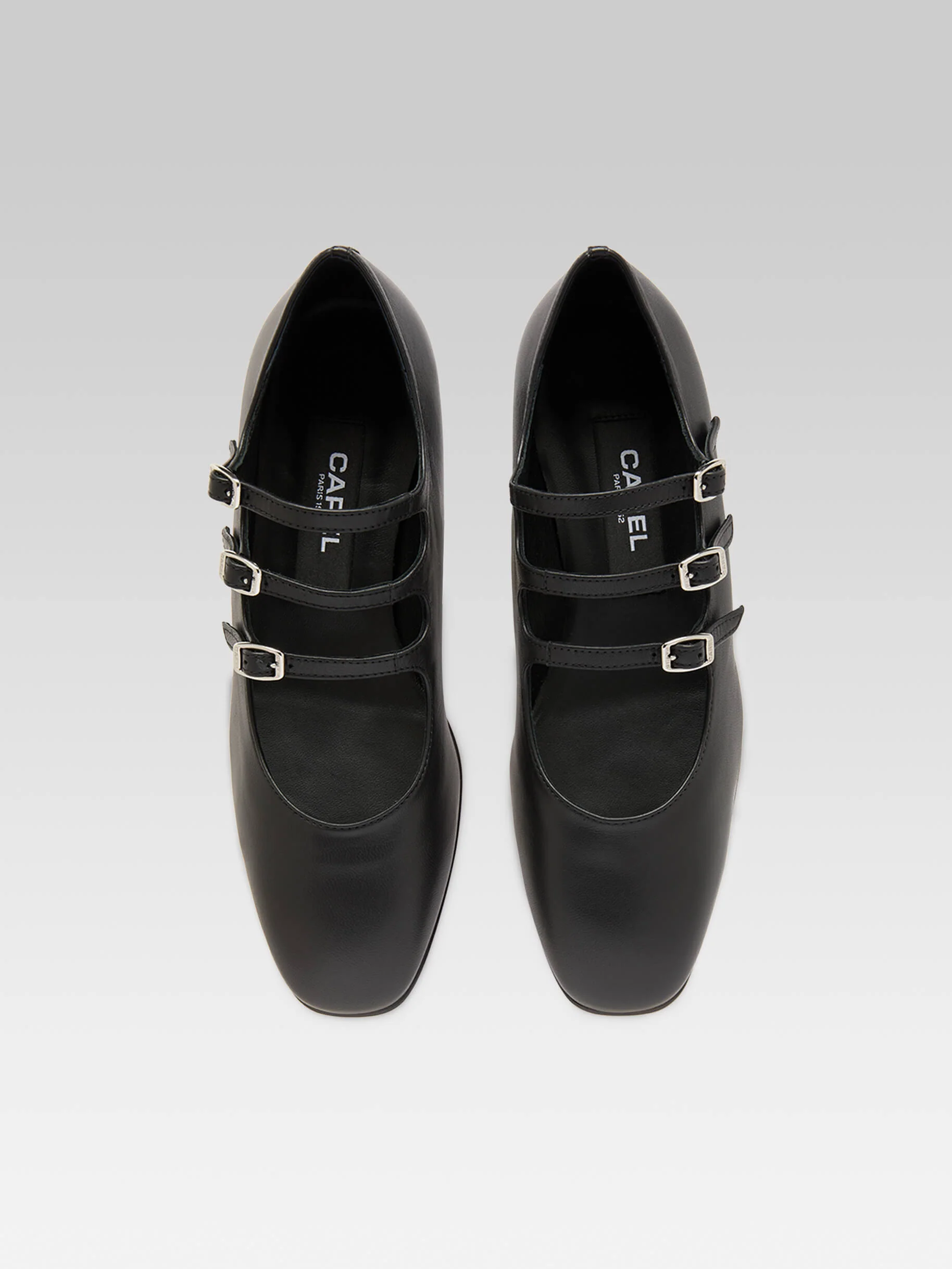 Ariana - Ballerines babies cuir noir - Image 3