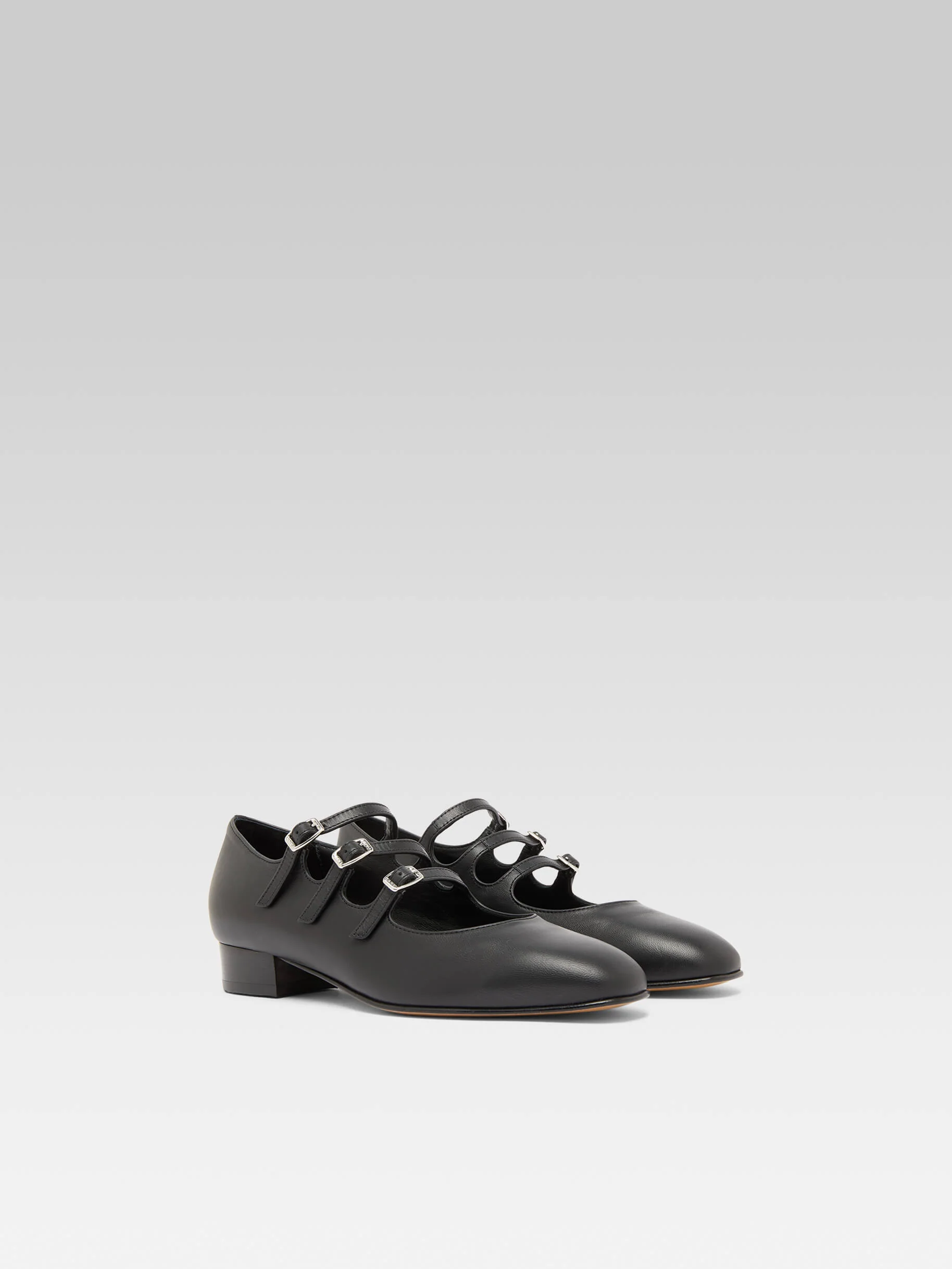 Ariana - Ballerines babies cuir noir - Image 4
