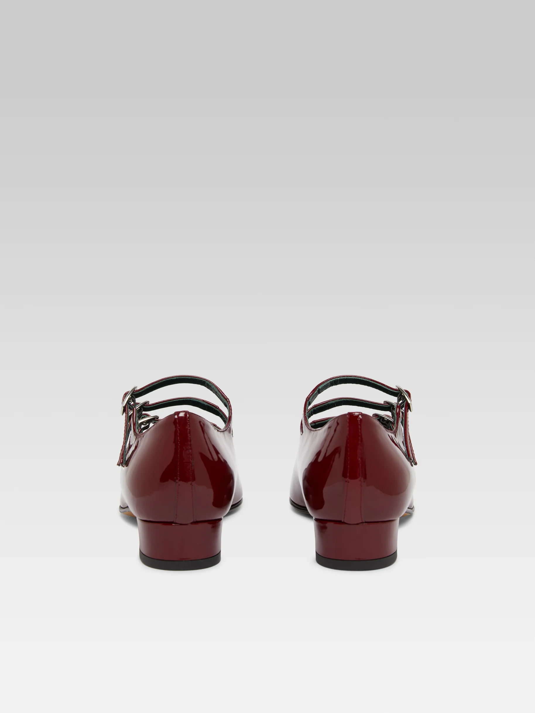 Ariana - Ballerines babies cuir verni bordeaux - Image 5