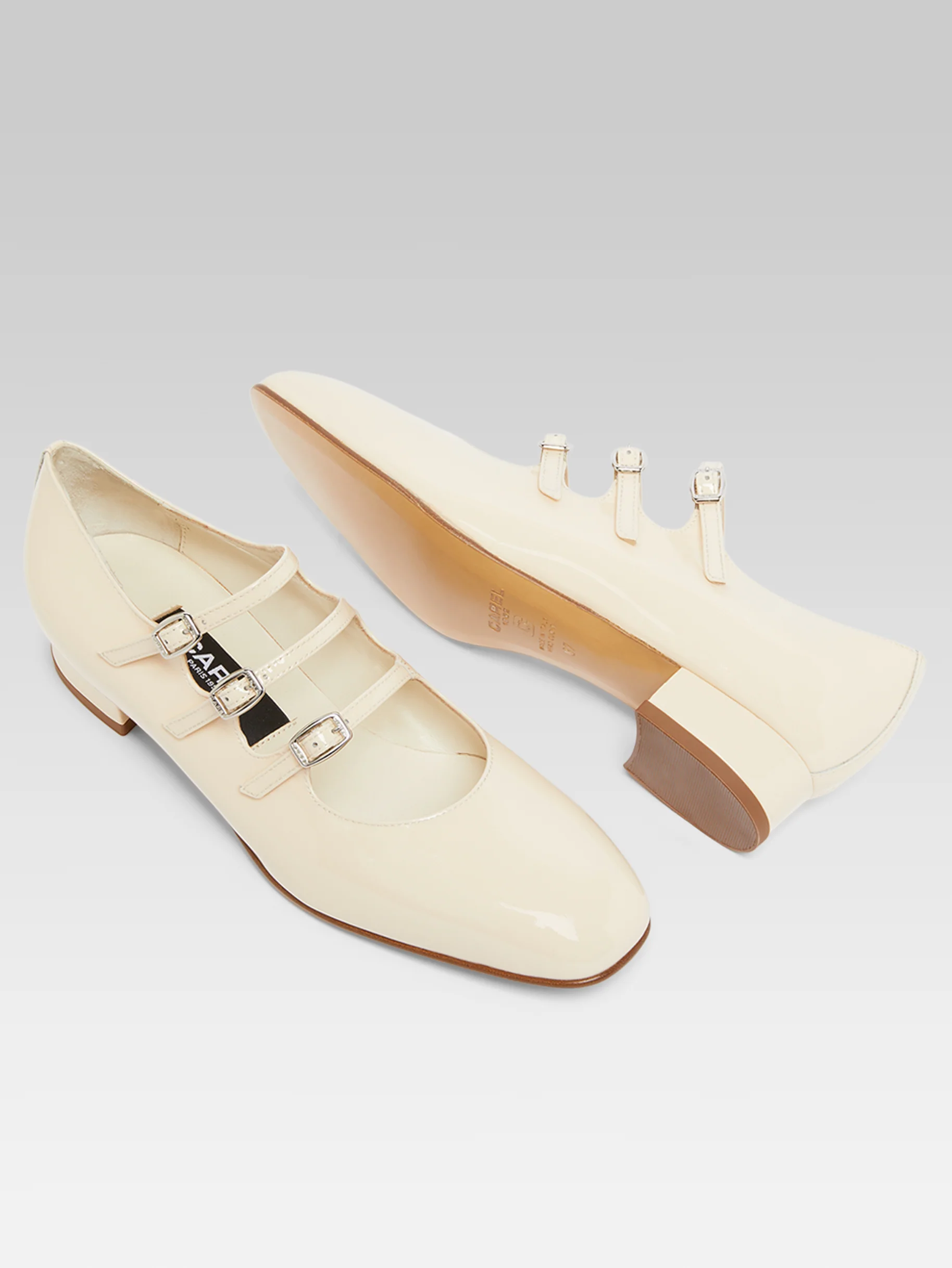 Ariana - Ballerines babies cuir verni nude - Image 5