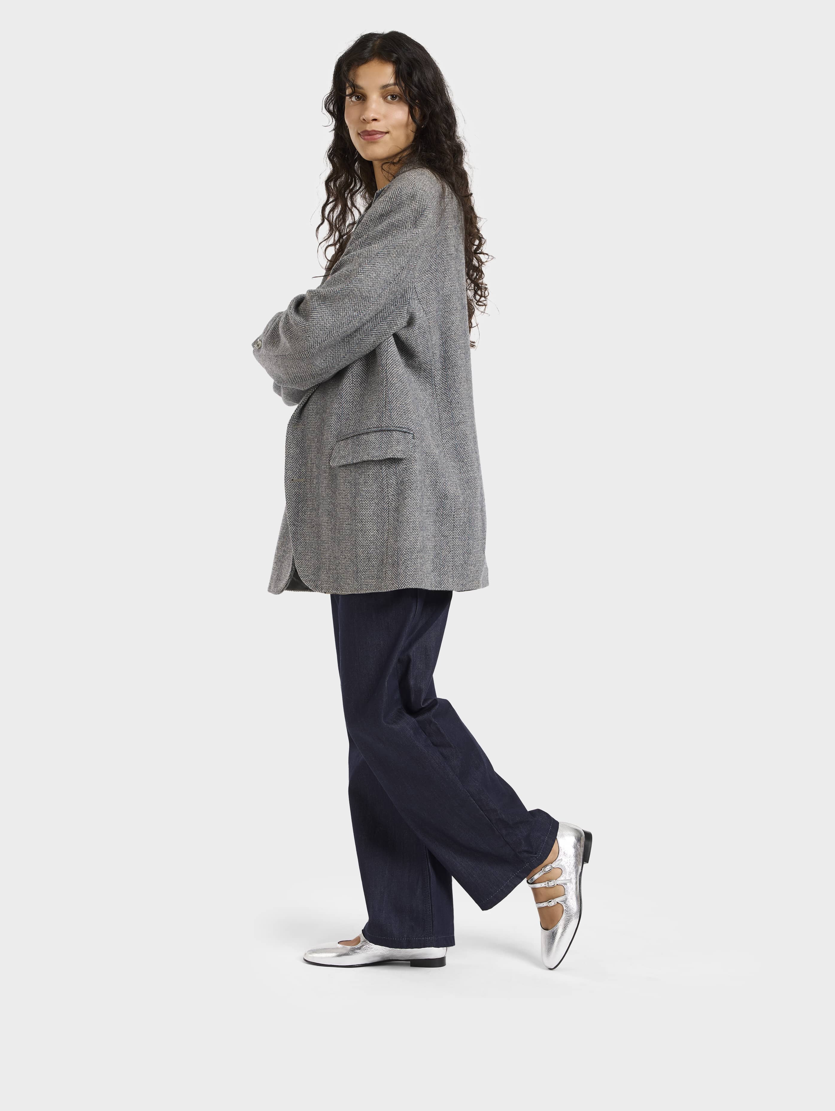 Ariana s - Ballerines babies cuir laminé argent - Image 4