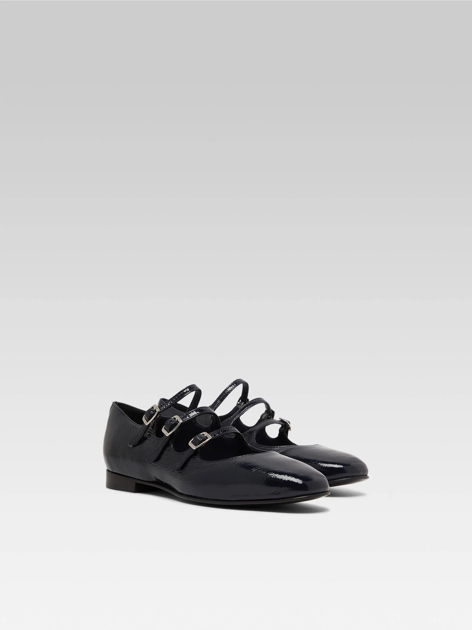 Ariana s - Ballerines babies cuir naplack bleu abysse - Image 4