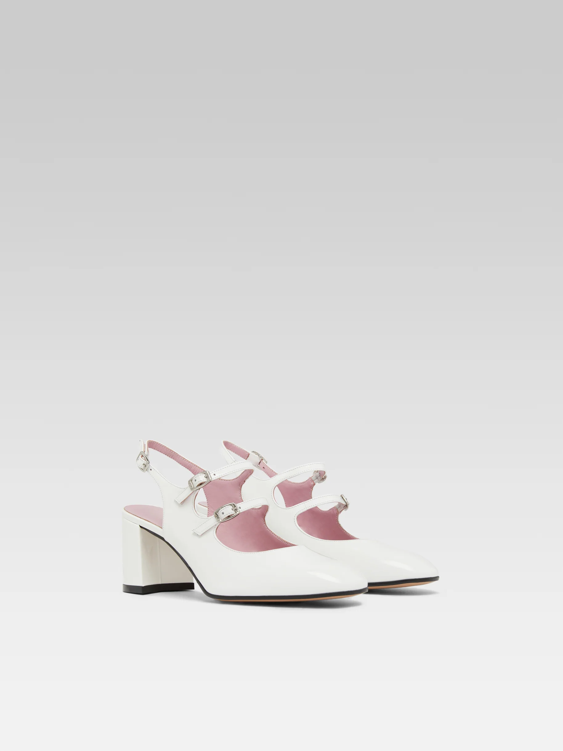 Banana - Babies slingback cuir verni blanc - Image 4