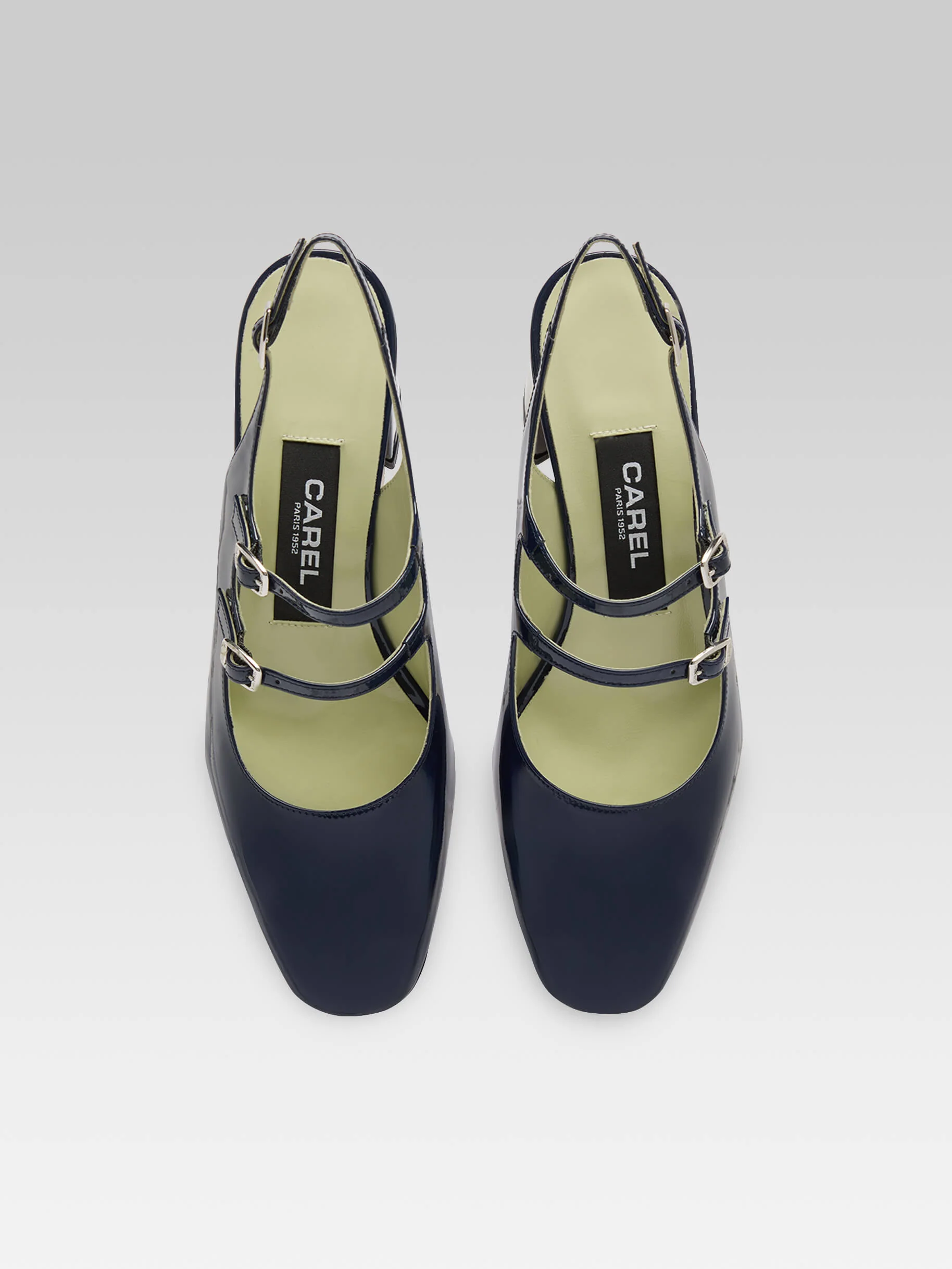 Banana - Babies slingback cuir verni bleu marine - Image 3