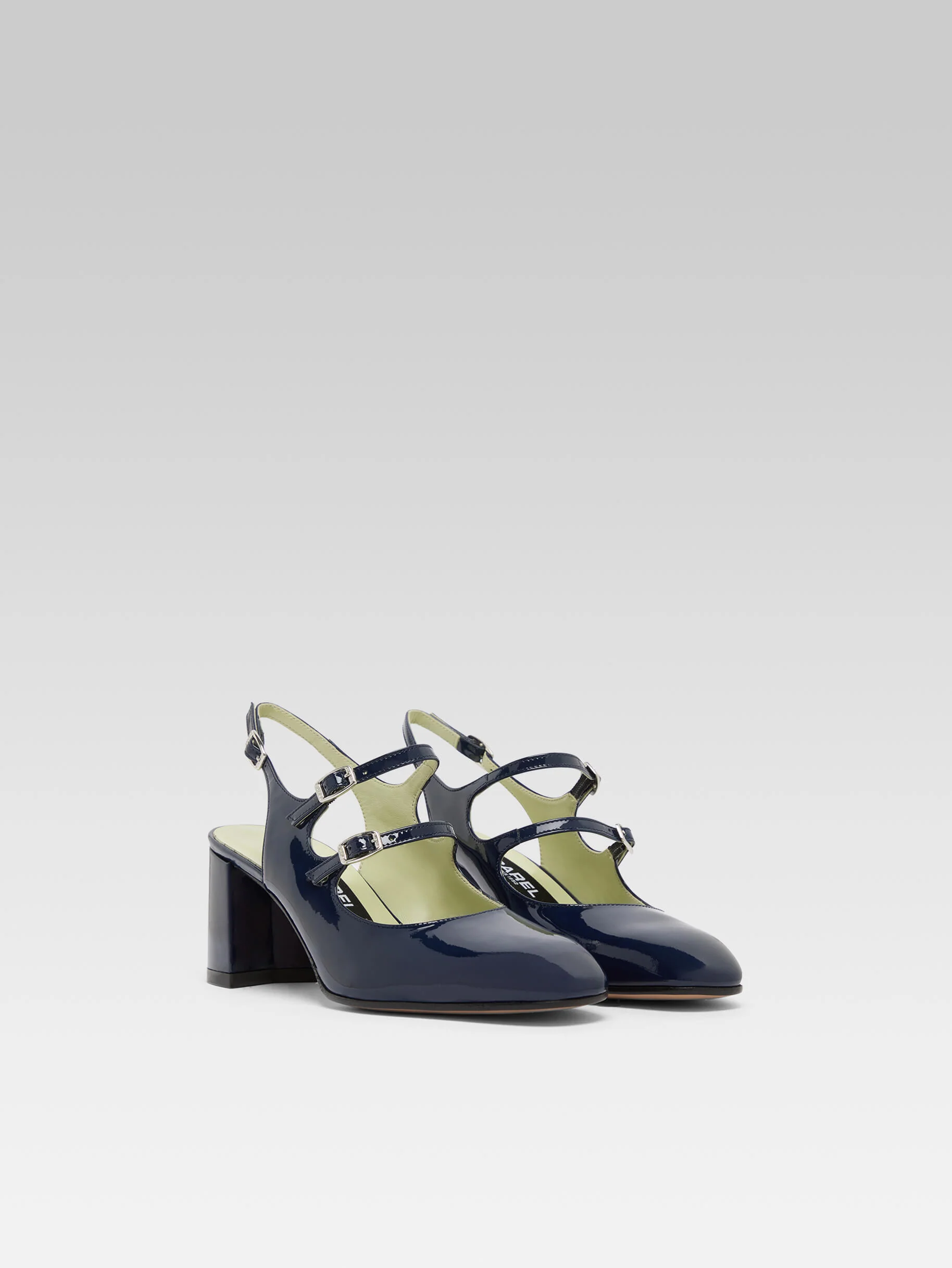 Banana - Babies slingback cuir verni bleu marine - Image 4