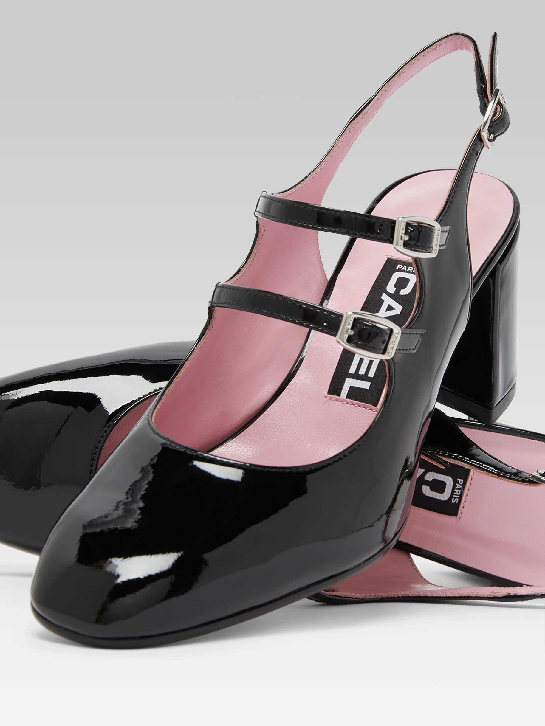 Banana - Babies slingback cuir verni noir - Image 4