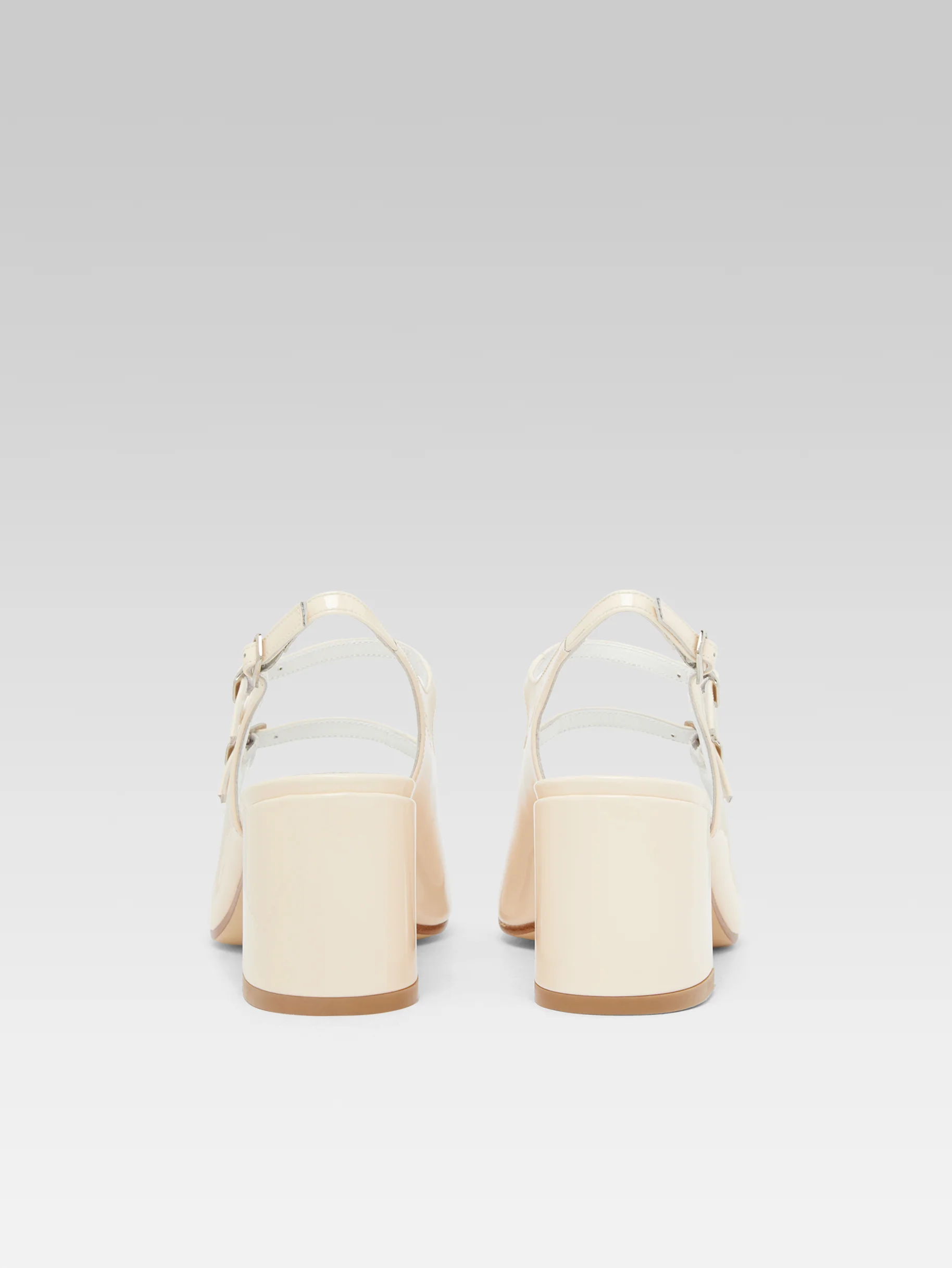 Banana - Babies slingback cuir verni nude - Image 7