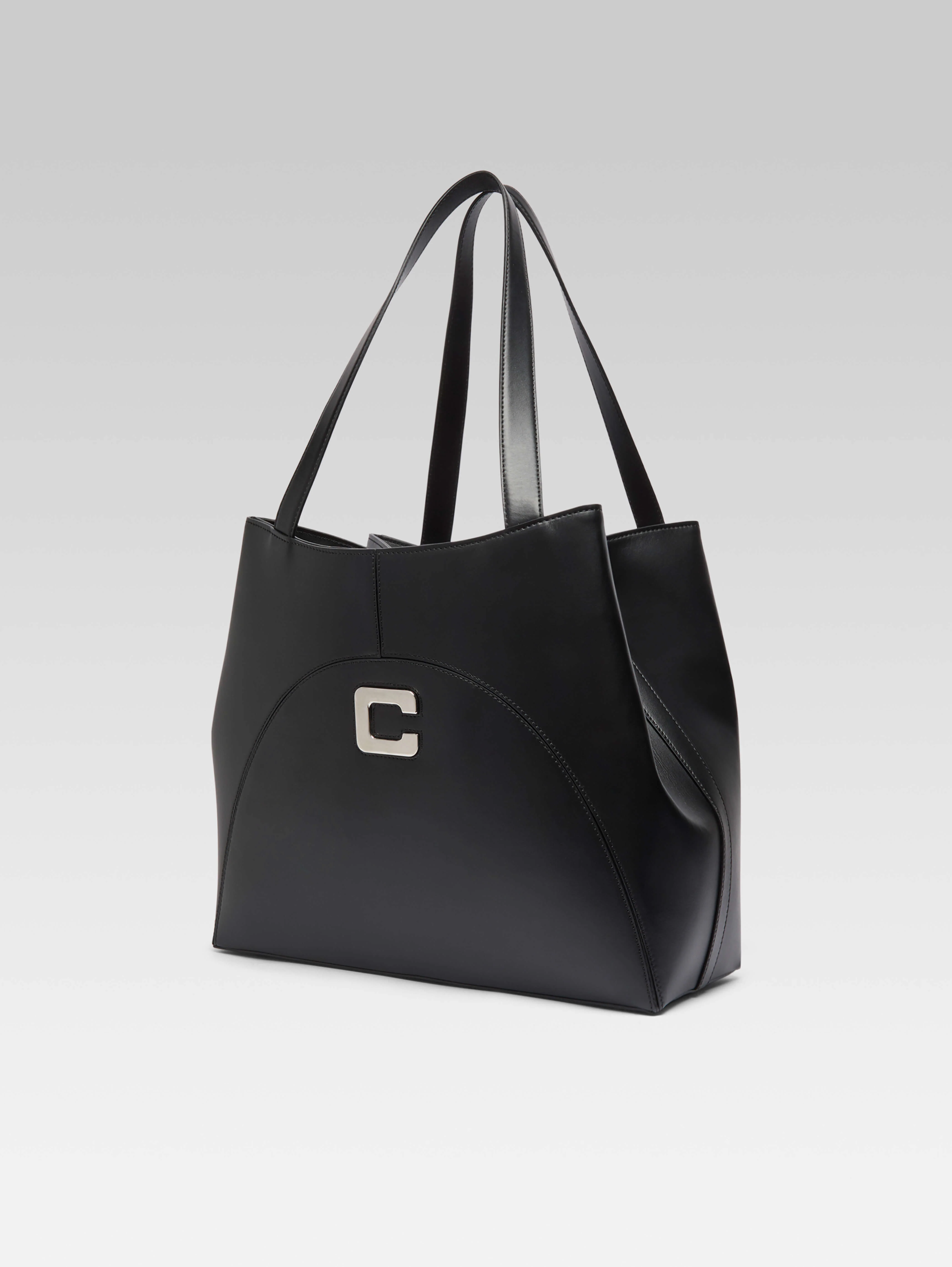 Clemenceau - Sac cabas cuir noir - Image 5