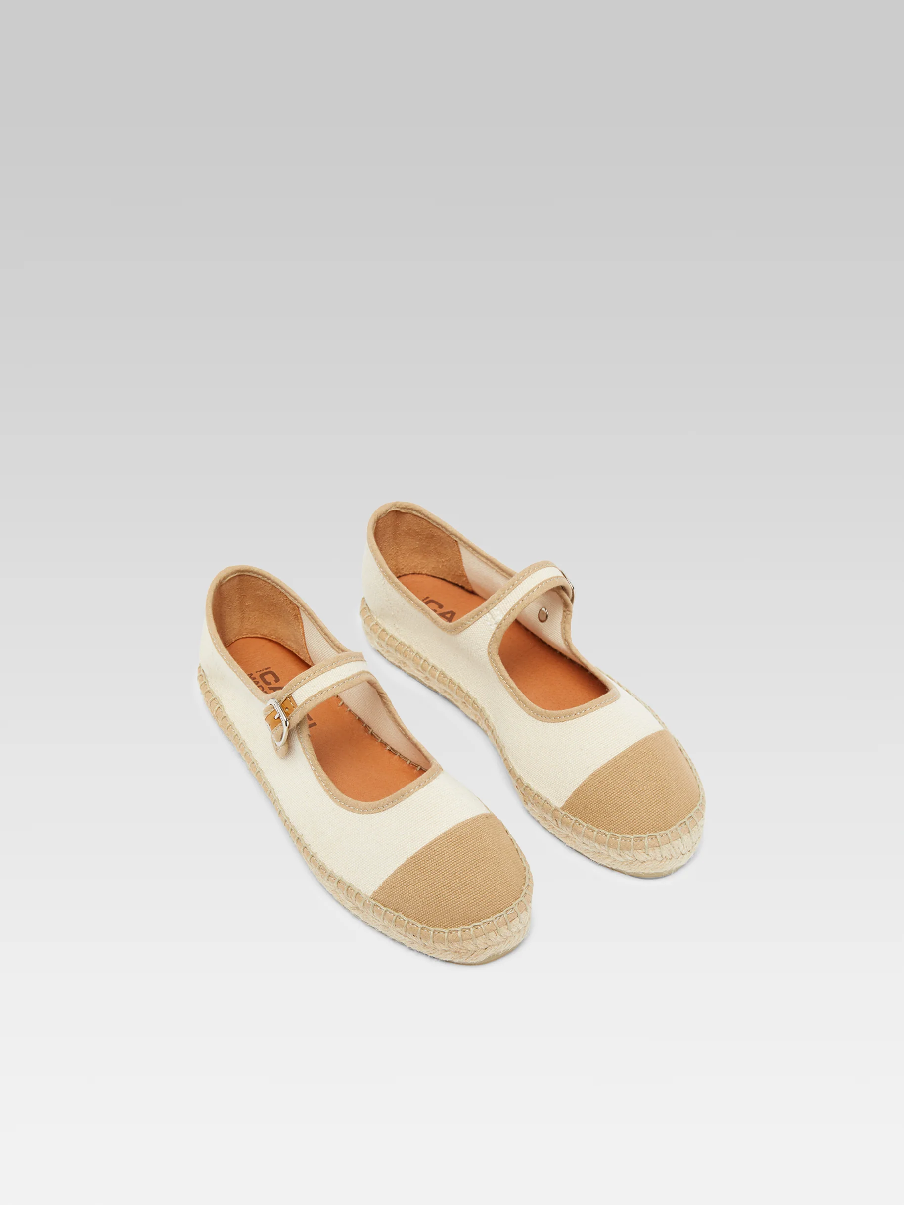 Colza - Espadrilles babies toile bi-beige - Image 3