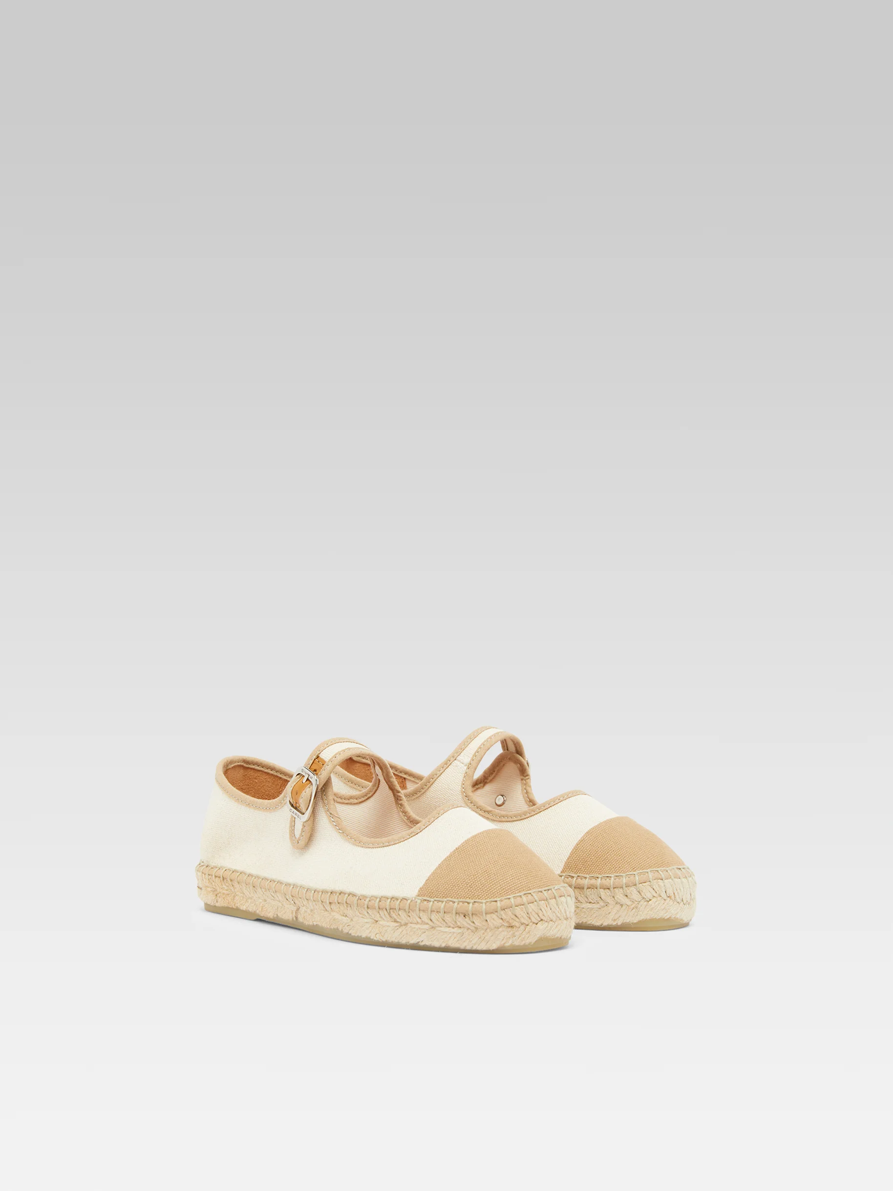 Colza - Espadrilles babies toile bi-beige - Image 4