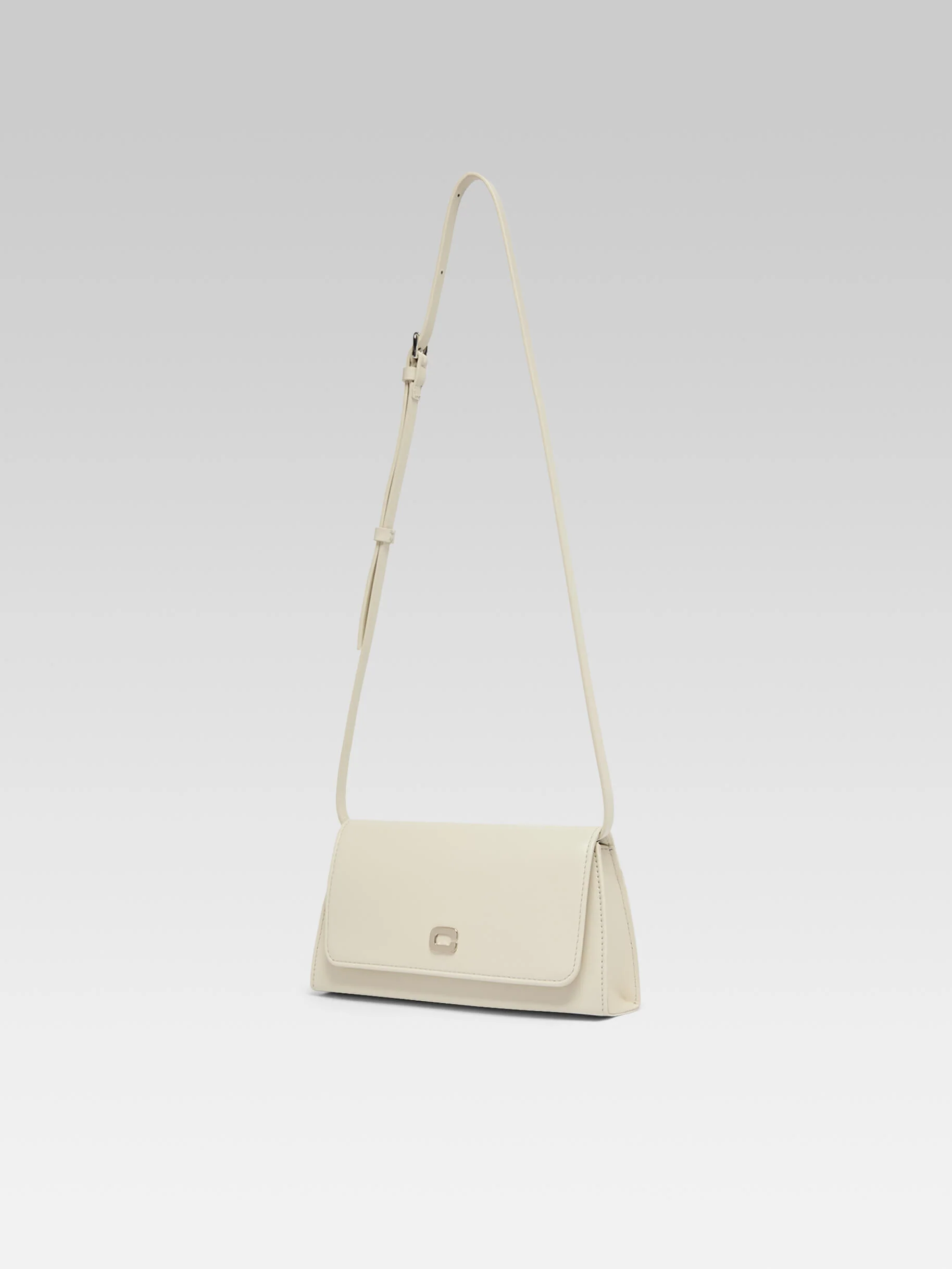 Elysee - Sac épaule cuir ivoire - Image 3