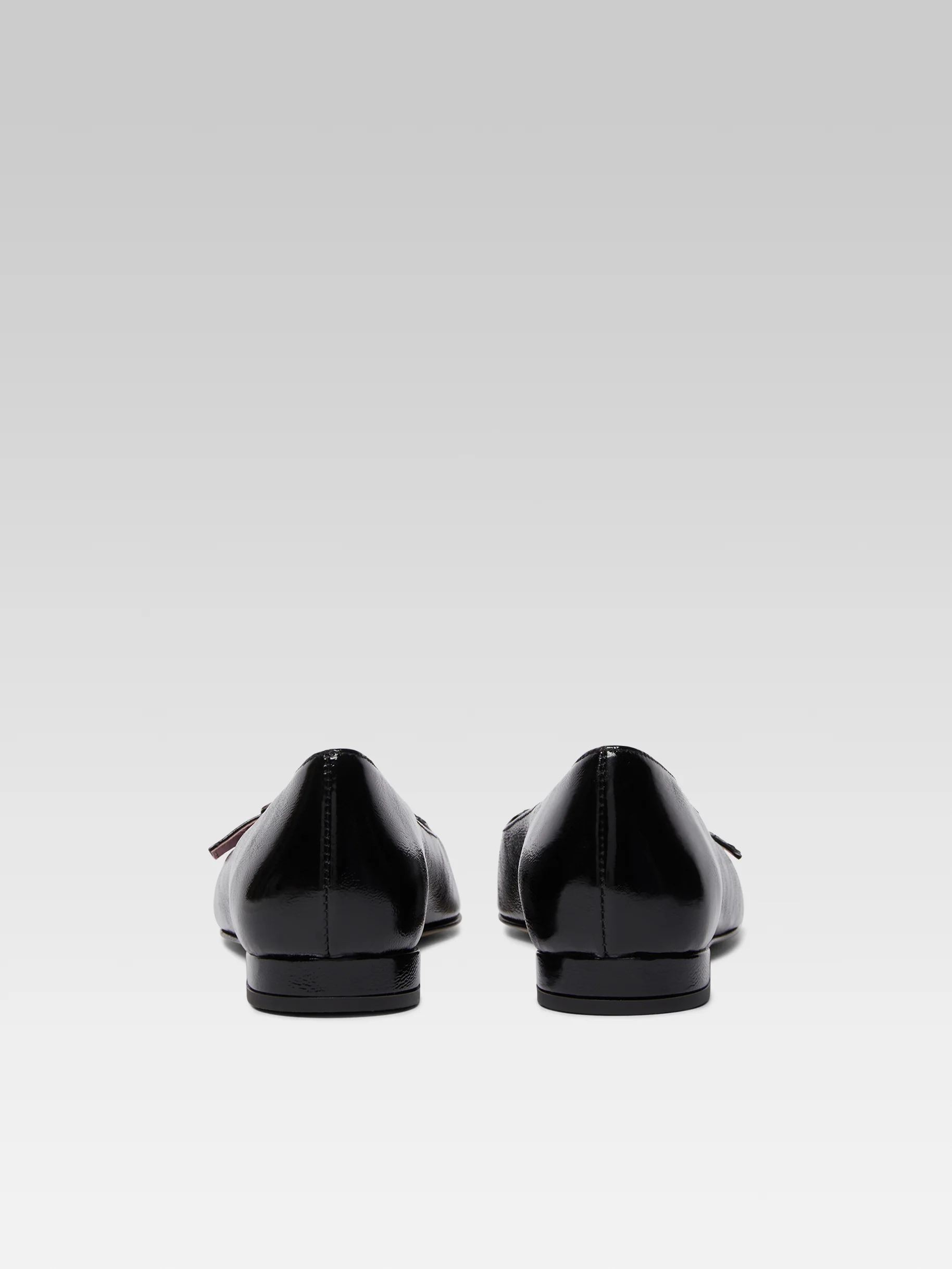 Emilie - Ballerines à brides cuir naplack noir - Image 5
