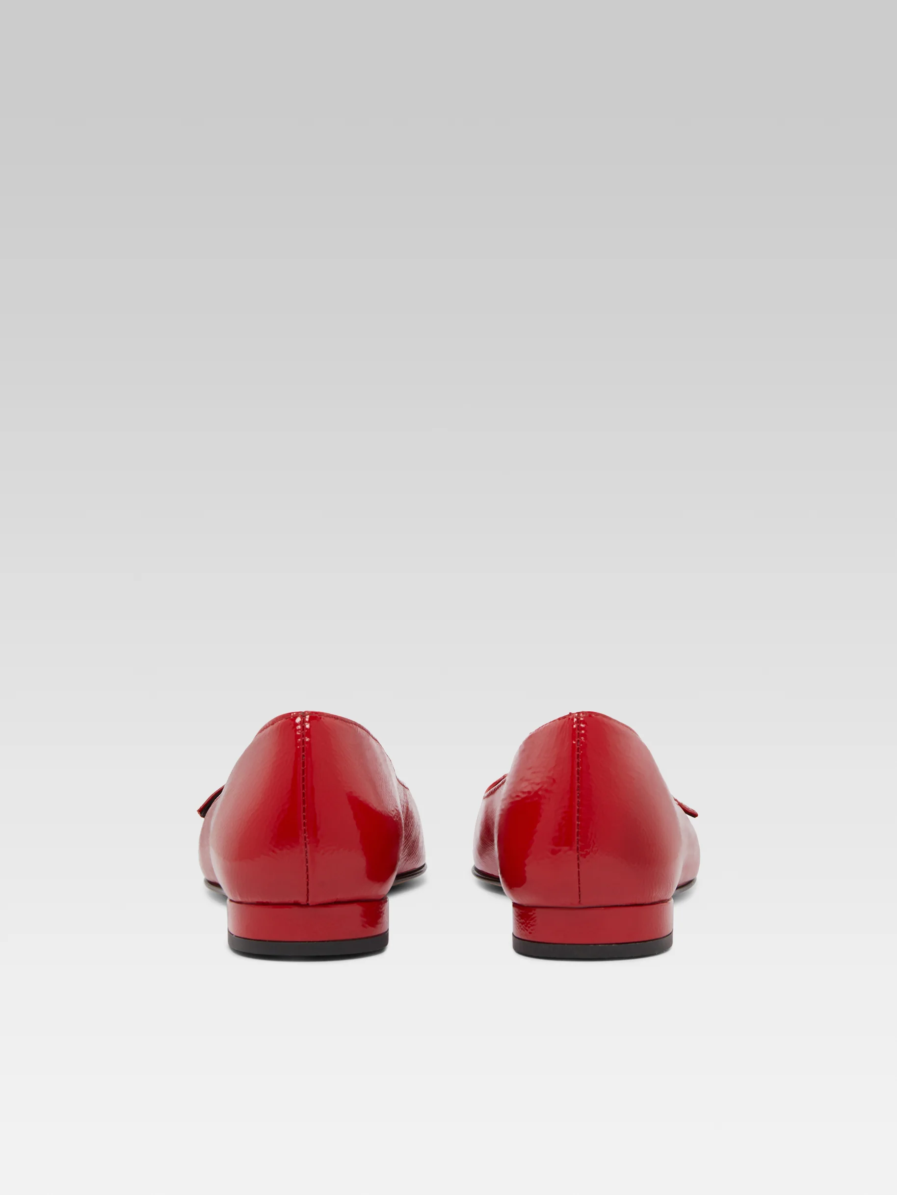 Emilie - Ballerines à brides cuir naplack rouge - Image 6