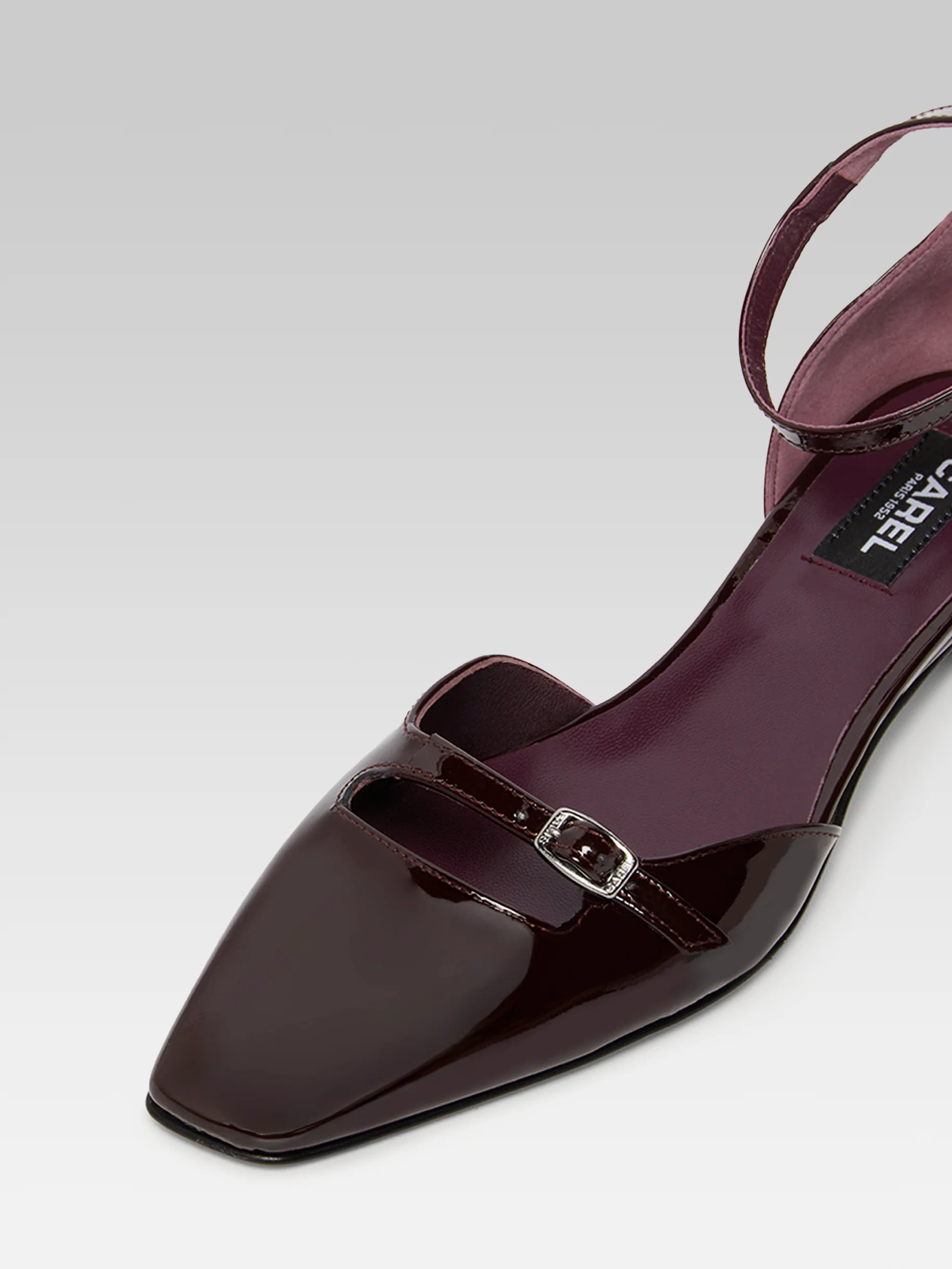 Emma - Ballerines cuir verni marron - Image 4