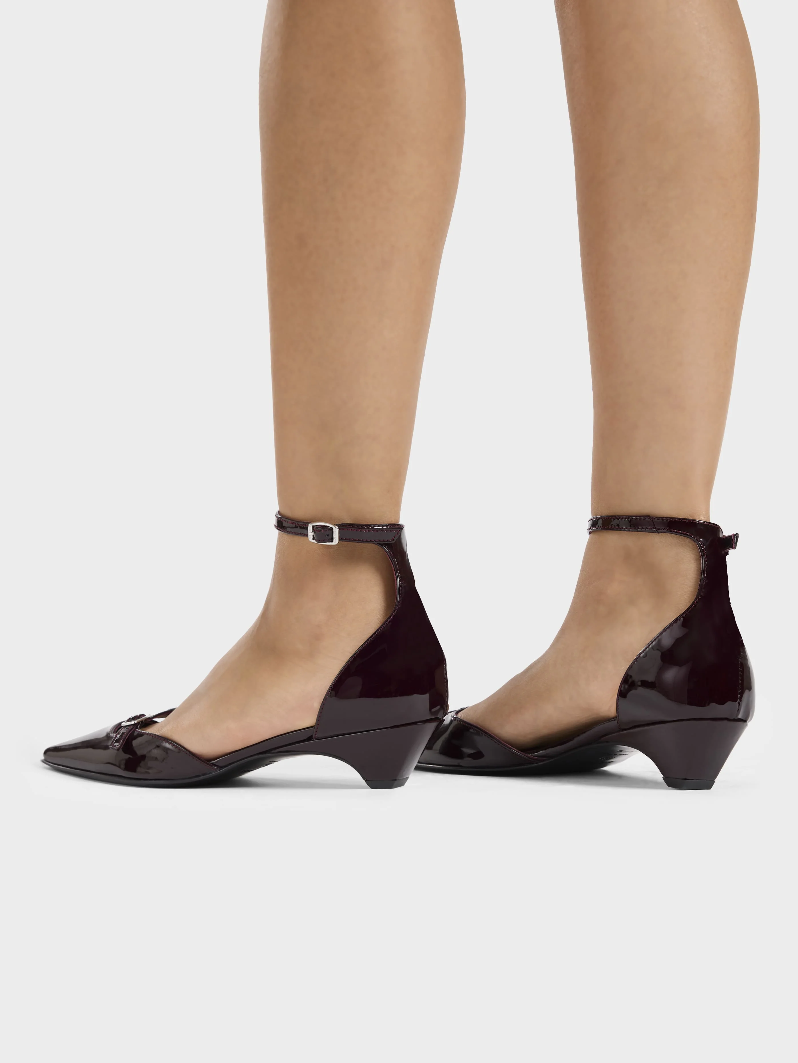 Emma - Ballerines cuir verni marron - Image 5