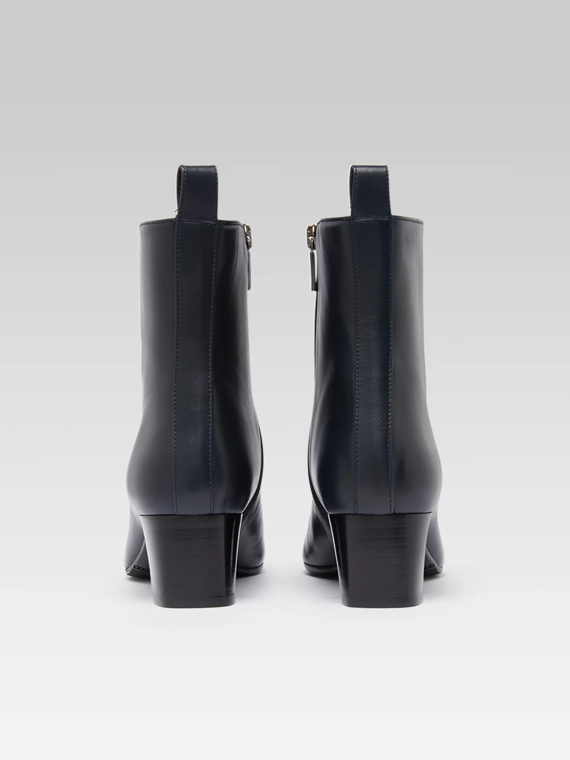 Estime - Bottines cuir bleu et noir - Image 5