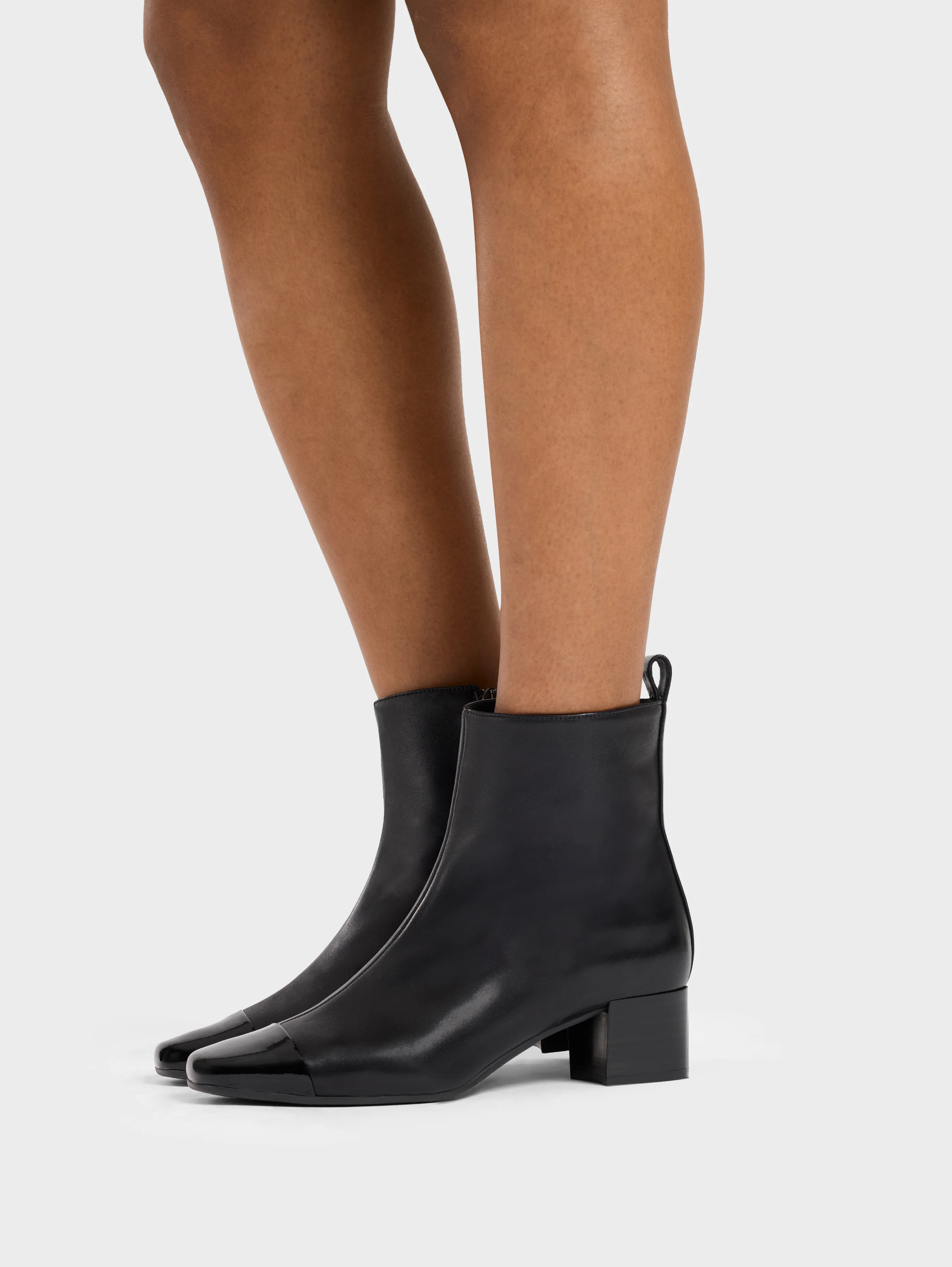 Estime - Bottines cuir et verni noir - Image 6