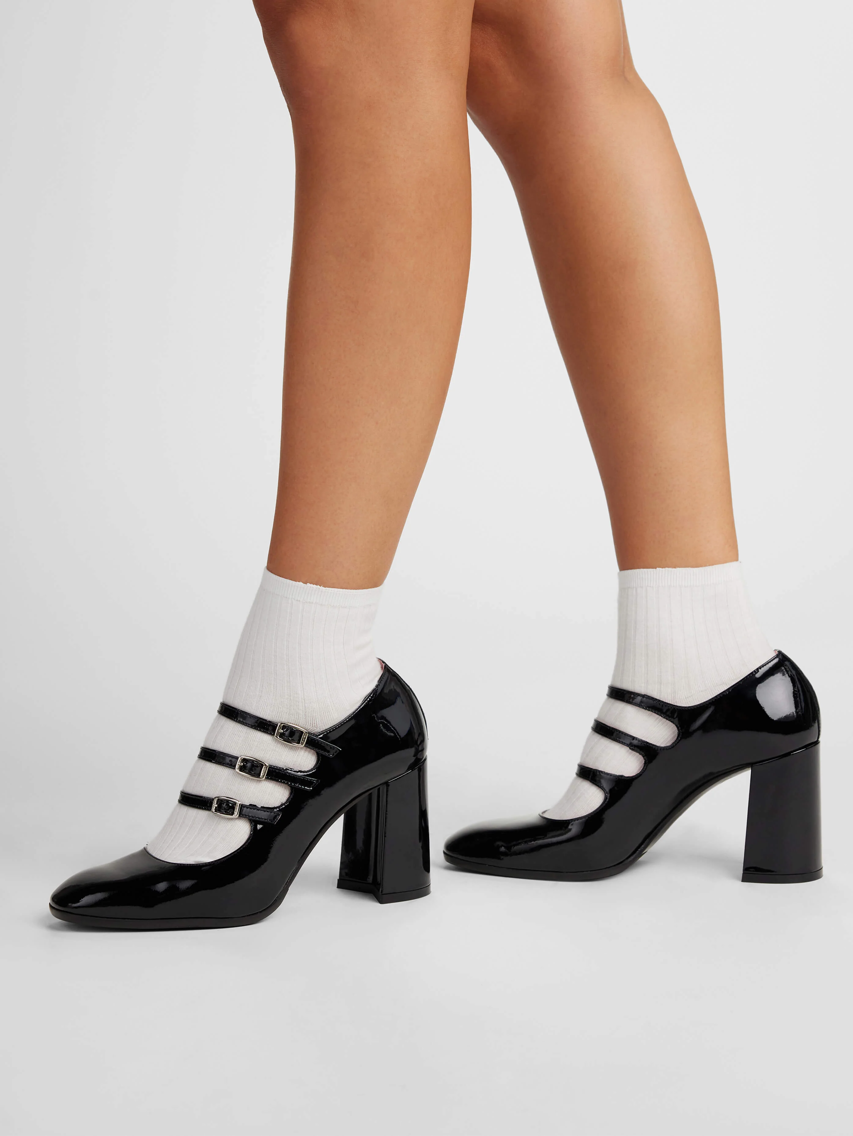 Keel - Escarpins babies cuir verni noir - Image 4