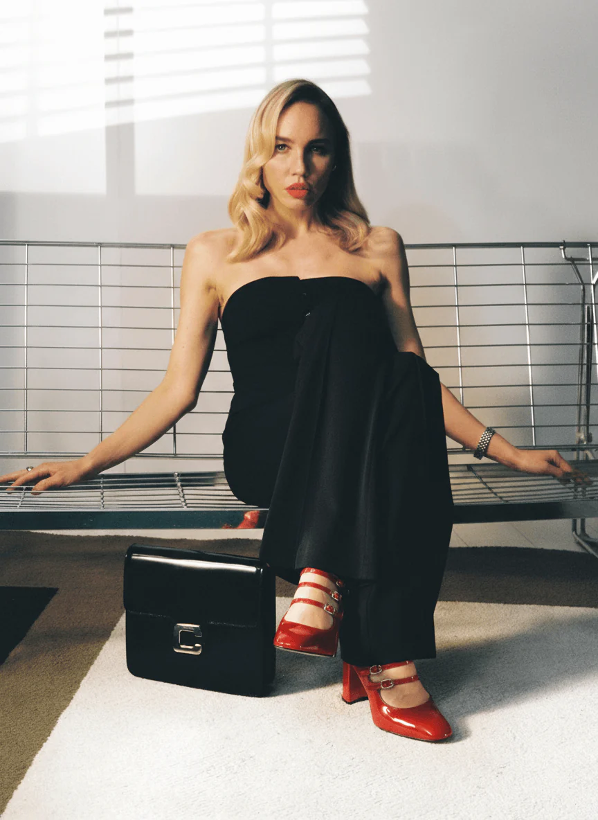 Keel - Escarpins babies cuir verni rouge - Image 3