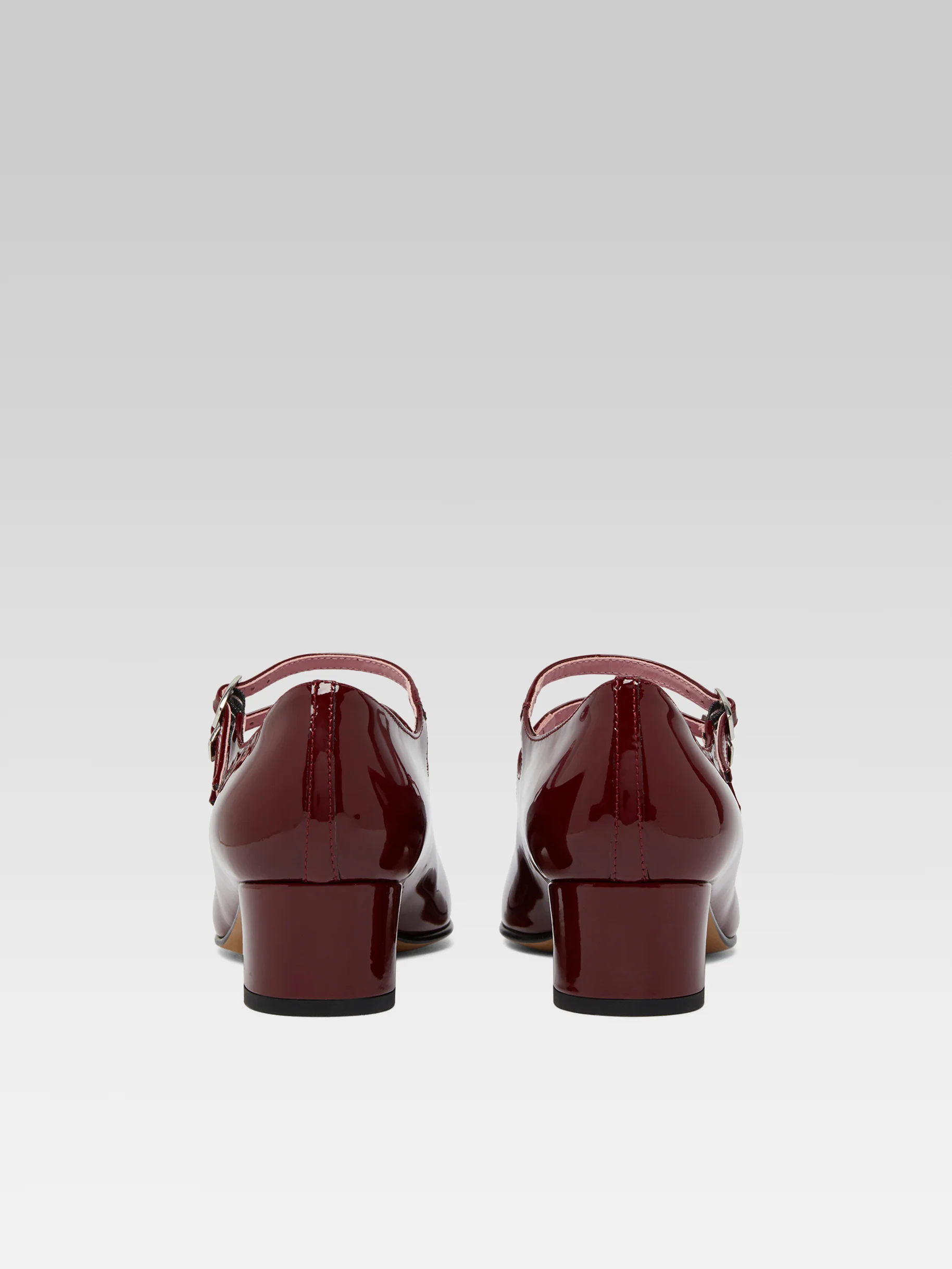 Kina - Escarpins babies cuir verni bordeaux - Image 7