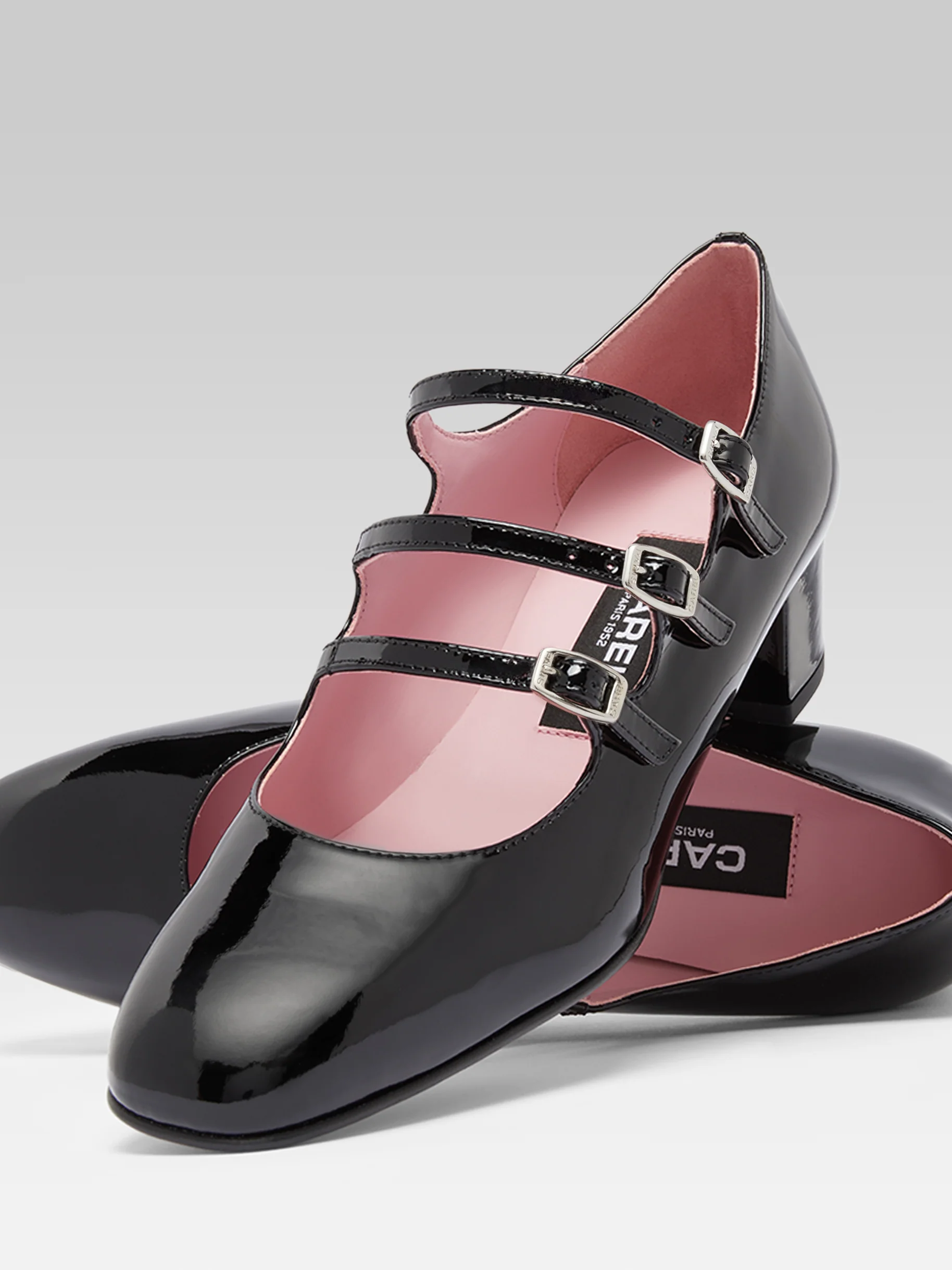 Kina - Escarpins babies cuir verni noir - Image 4
