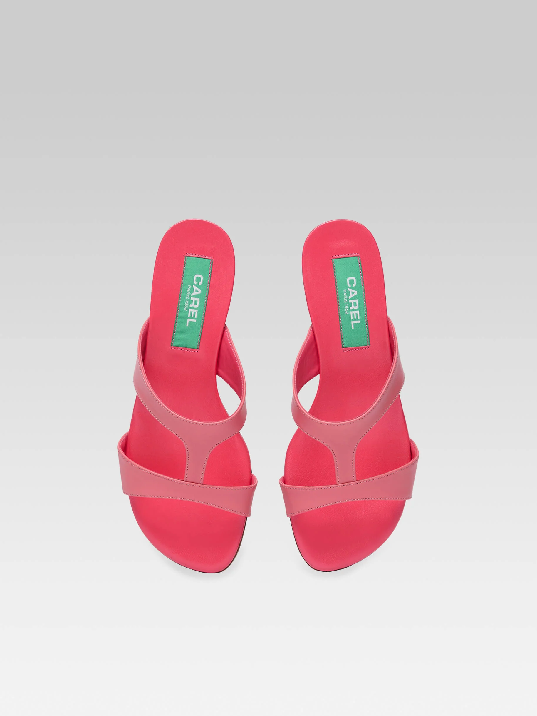 Leia - Mules cuir rose upcyclé - Image 4