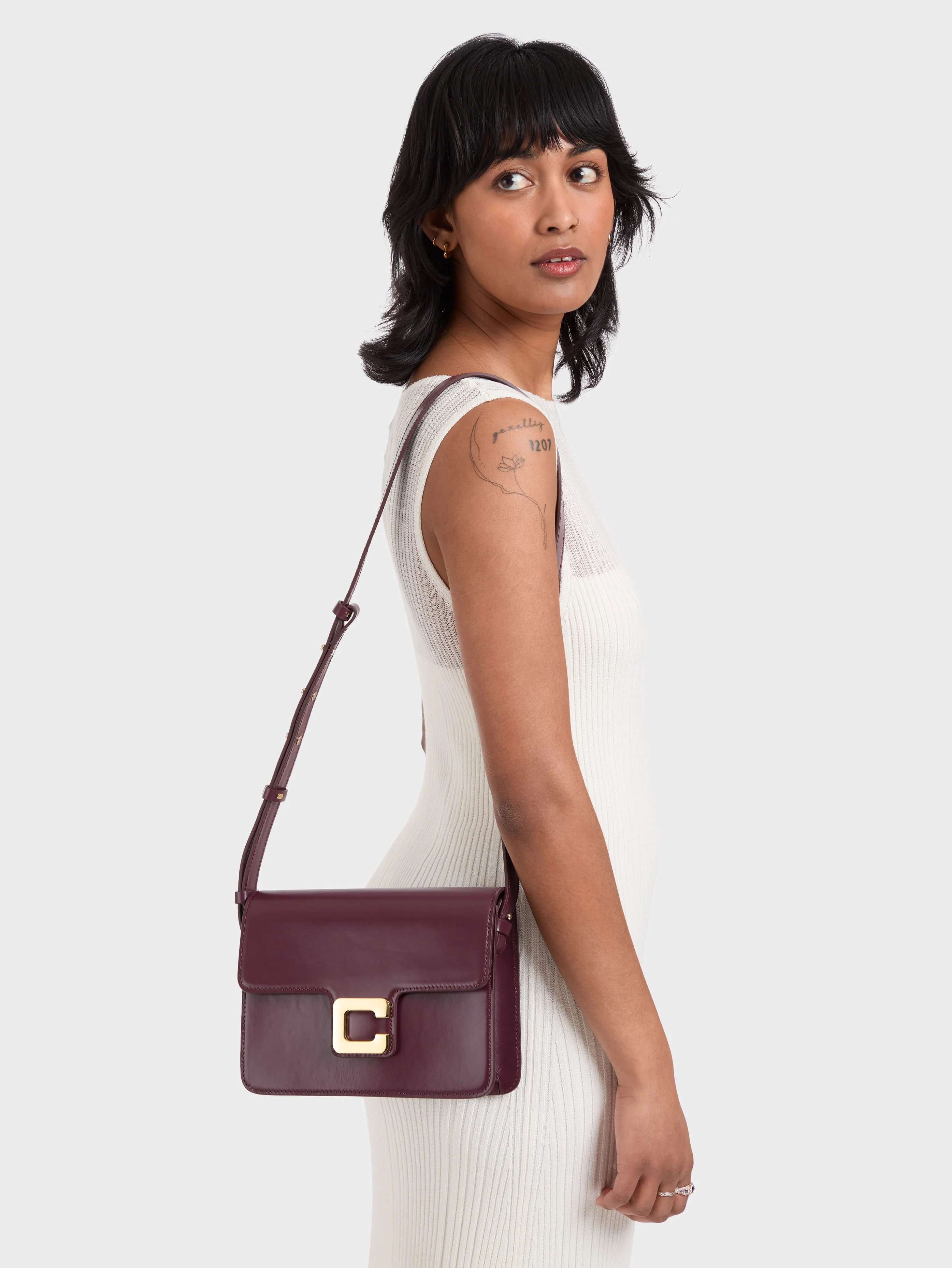 Mabillon - Sac cuir aubergine - Image 6