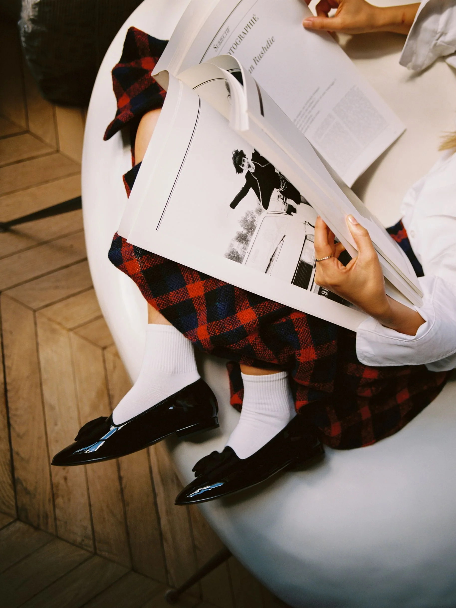 Marquis - Ballerines à noeud cuir verni noir - Image 3