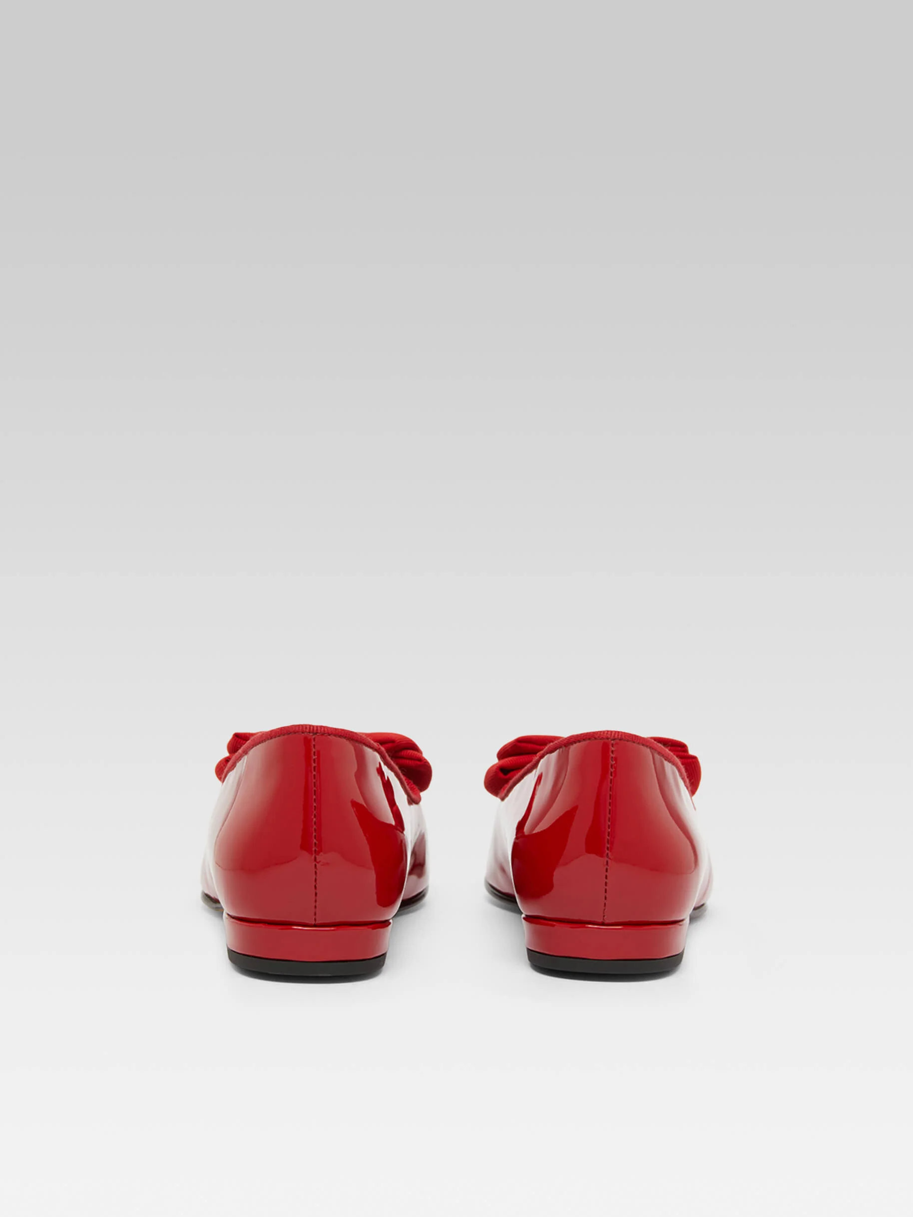 Marquis - Ballerines à noeud cuir verni rouge - Image 7