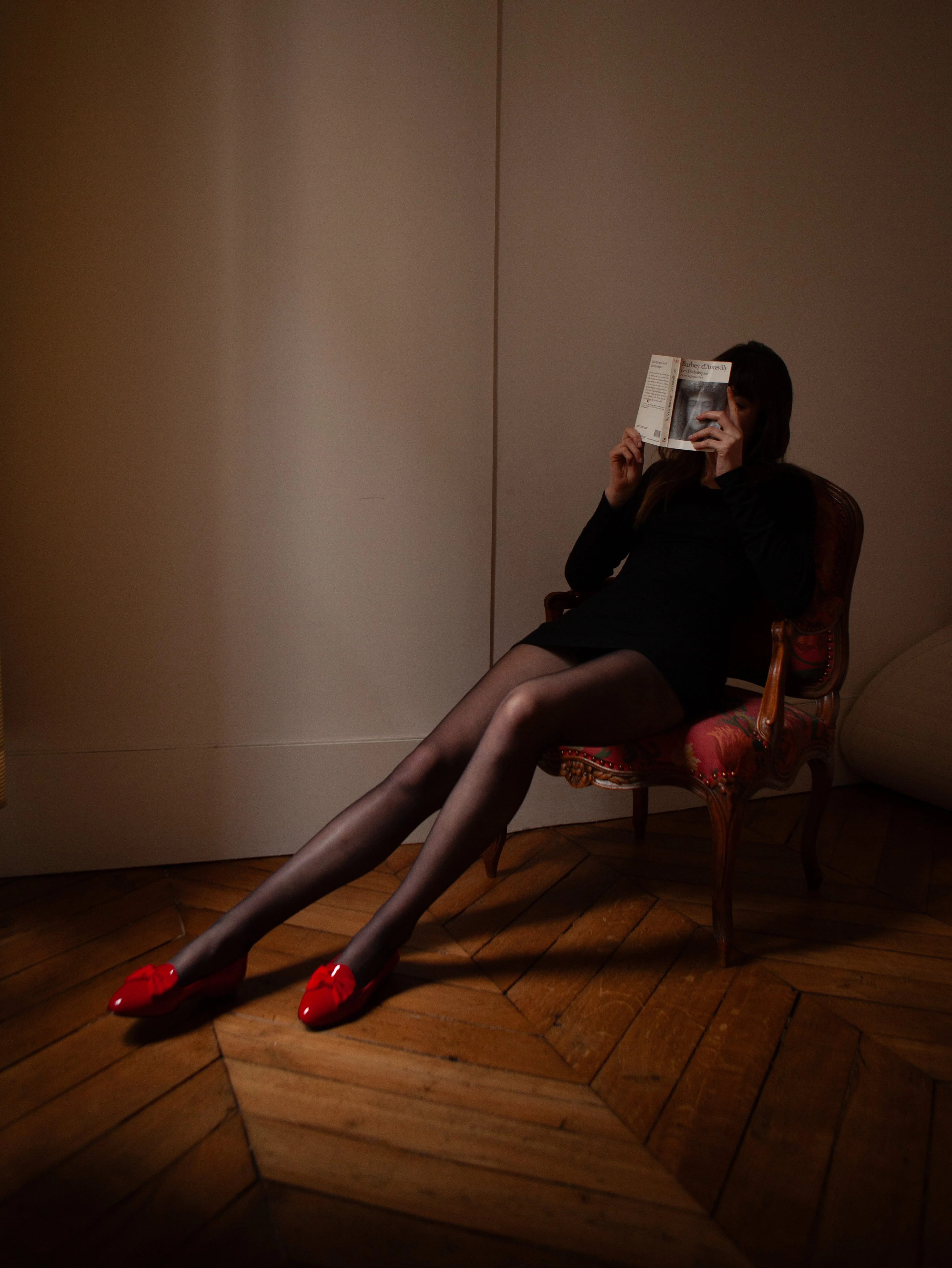 Marquis - Ballerines à noeud cuir verni rouge - Image 8