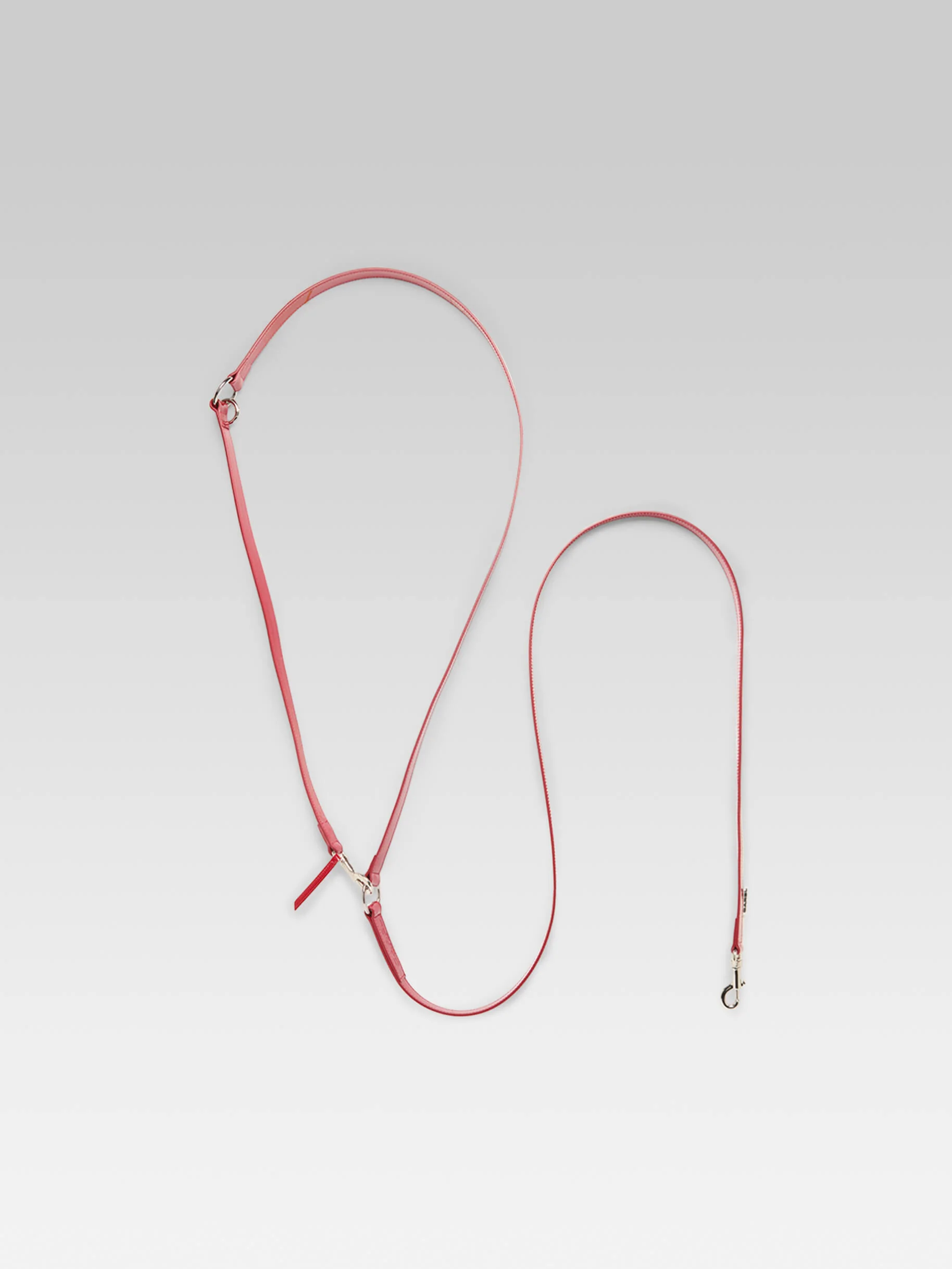 Milou - Laisse pour chien en cuir verni rouge - Image 5