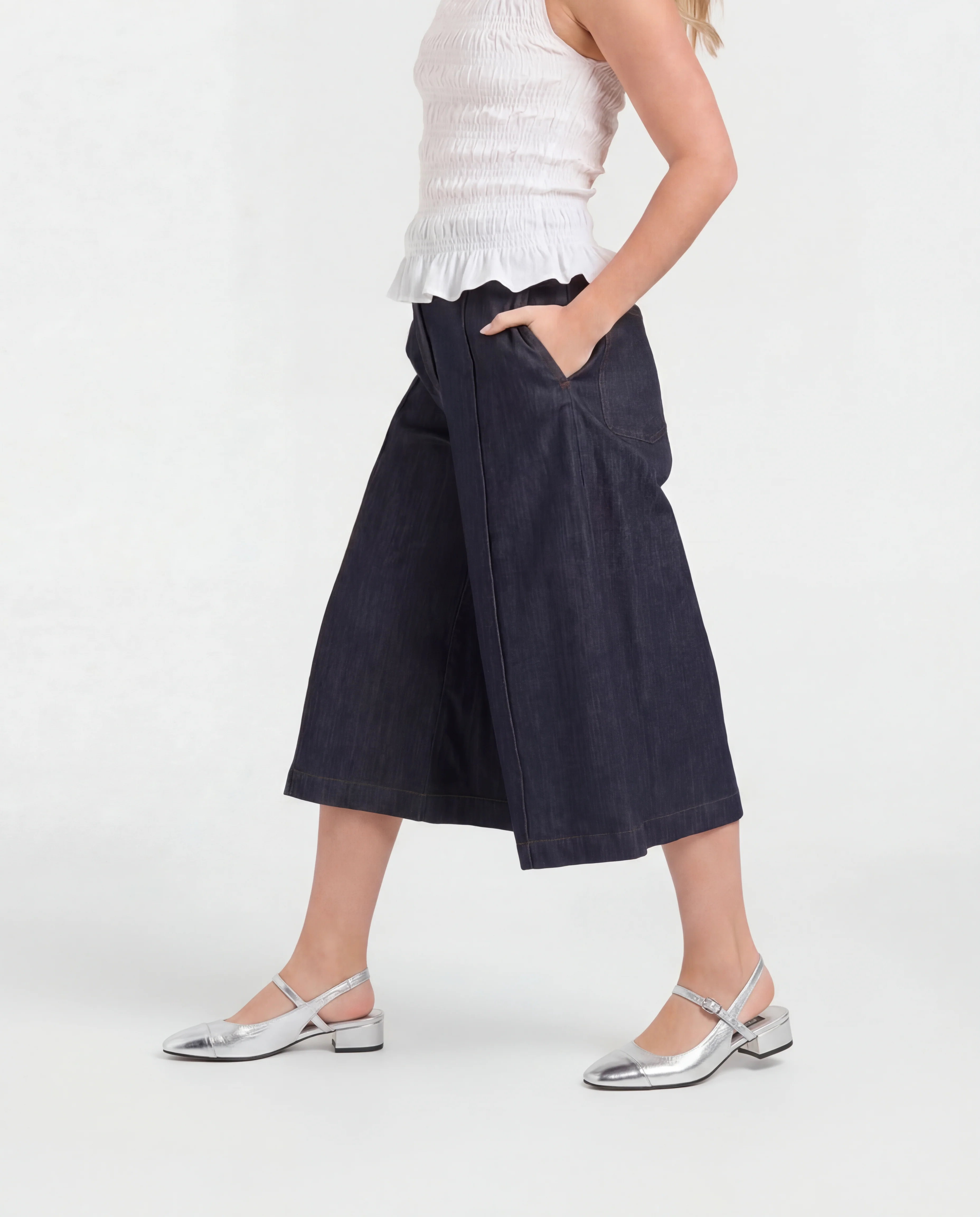 Oceano - Slingback cuir laminé bi-argent - Image 3