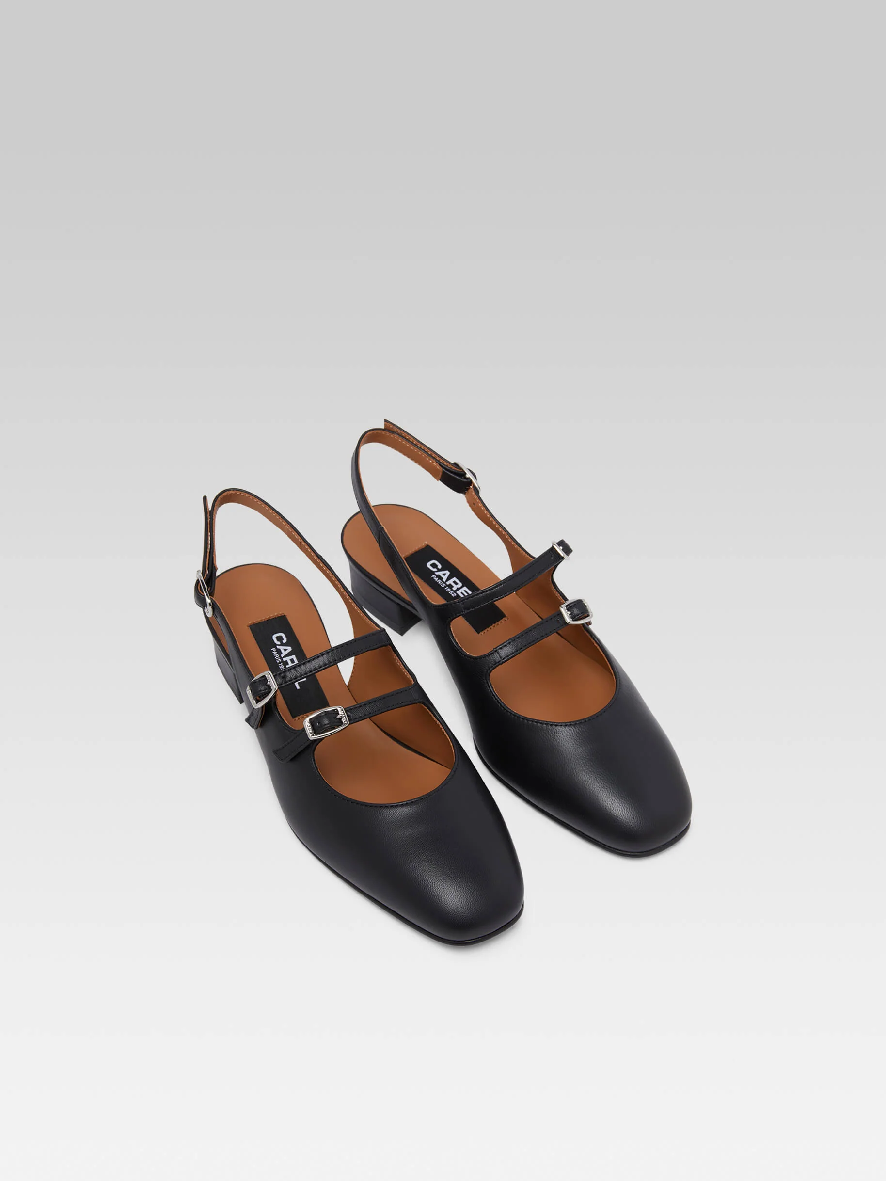 Peche - Babies slingback cuir noir - Image 3