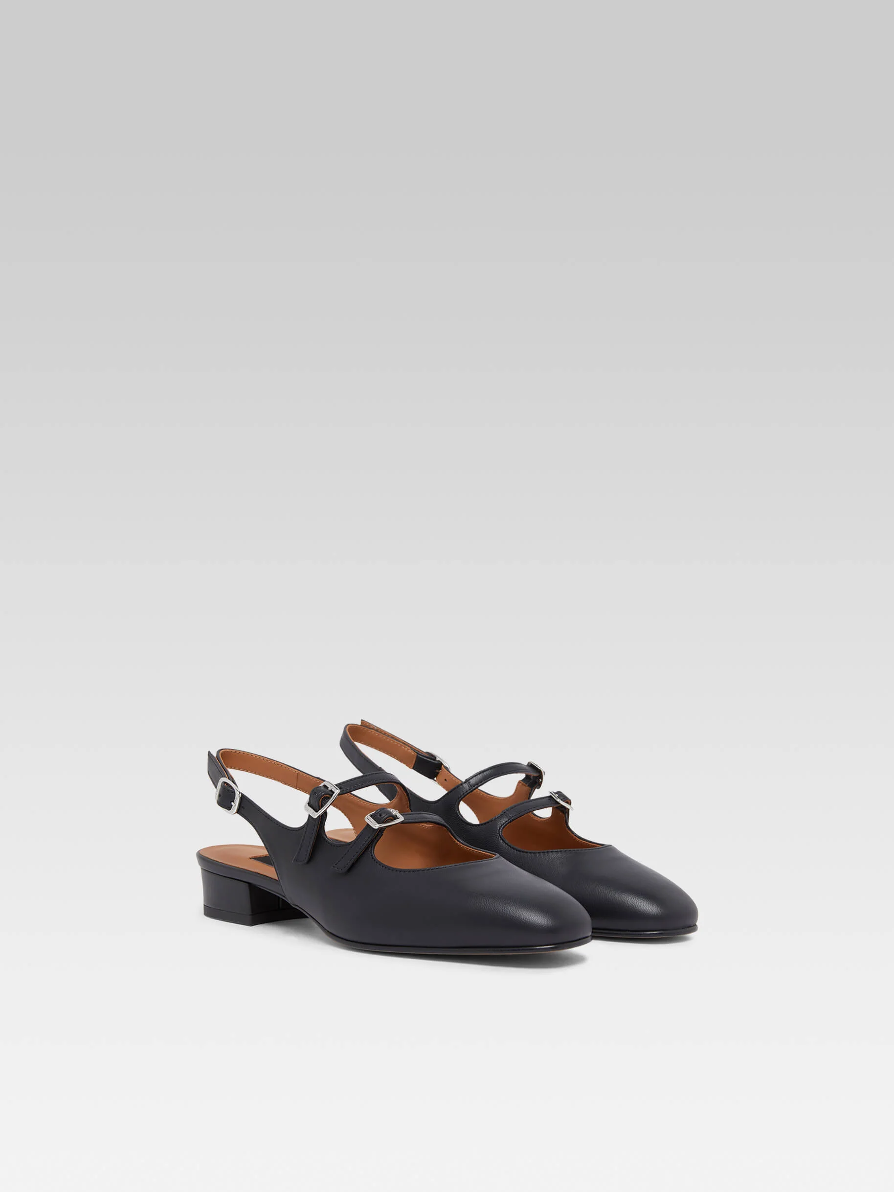 Peche - Babies slingback cuir noir - Image 4