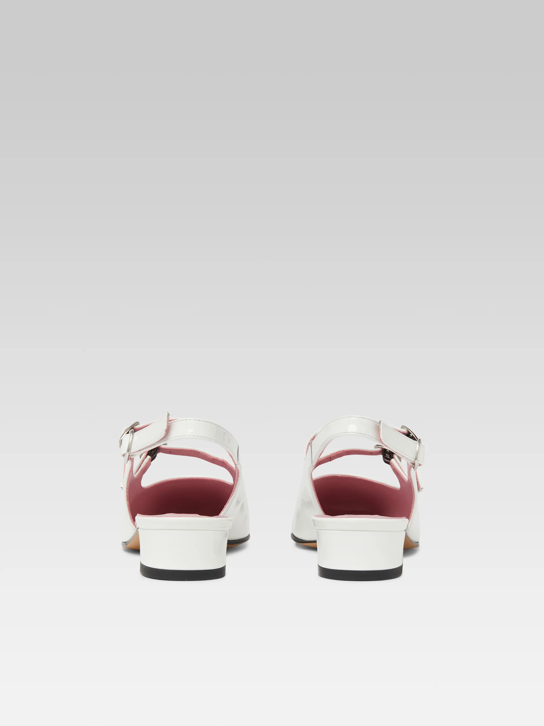 Peche - Babies slingback cuir verni blanc - Image 6