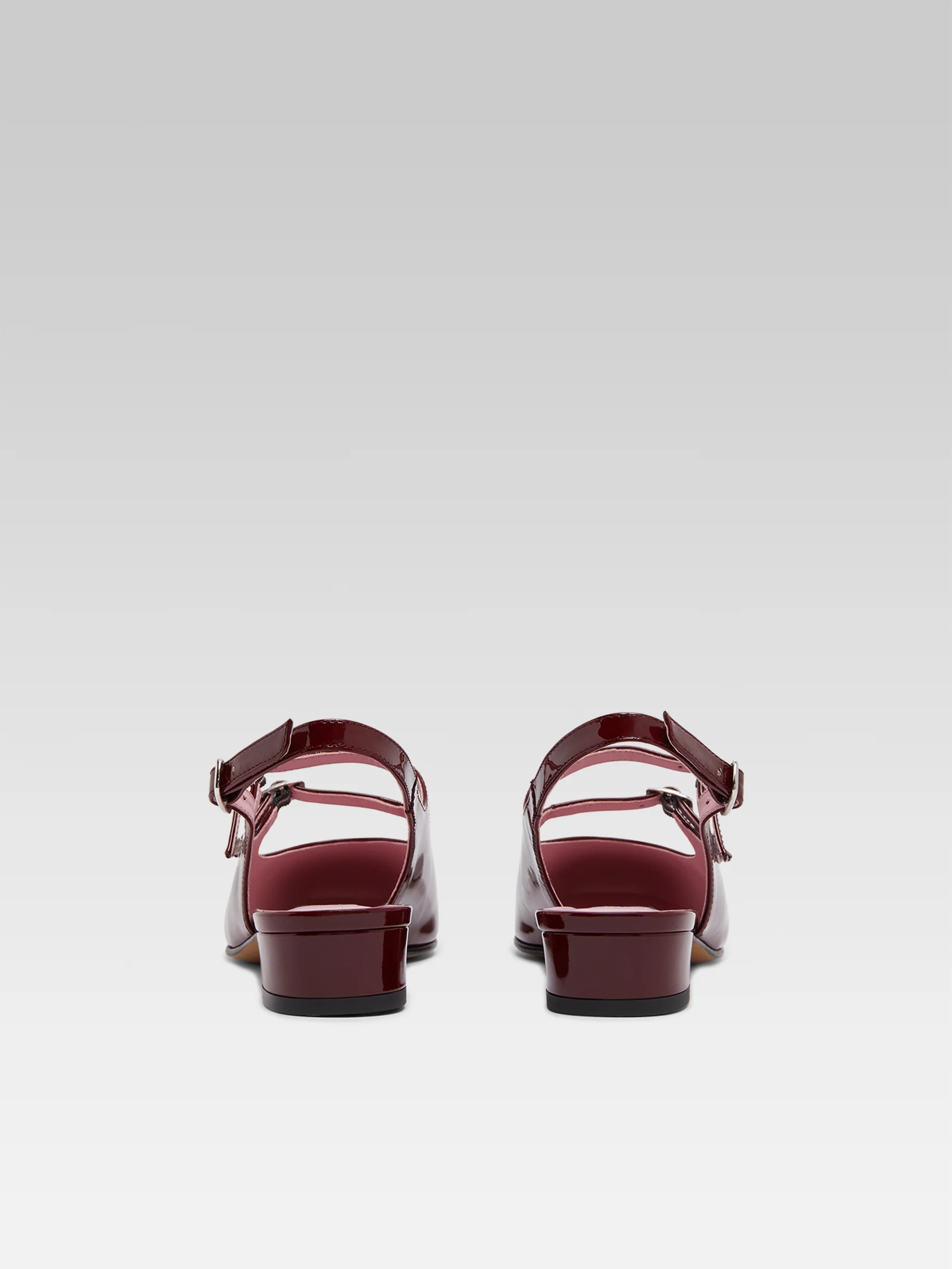 Peche - Babies slingback cuir verni bordeaux - Image 6