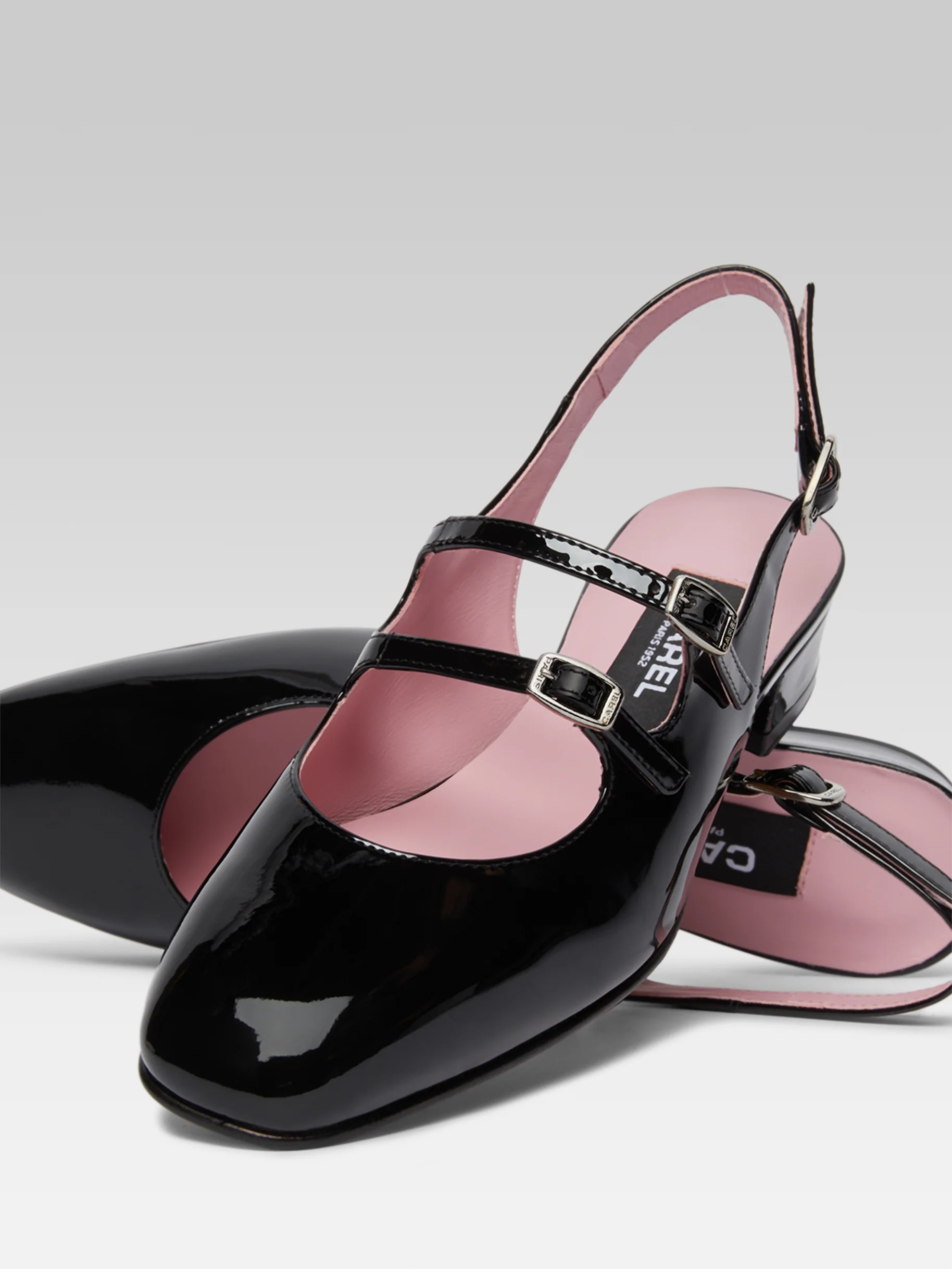 Peche - Babies slingback cuir verni noir - Image 5