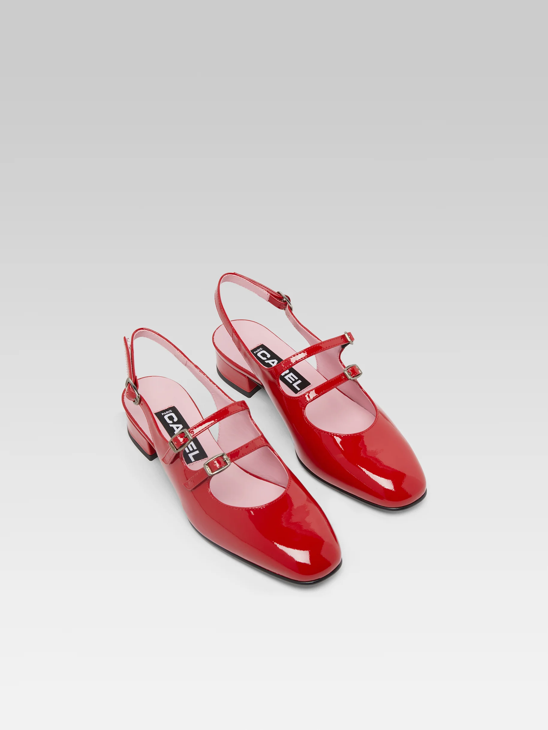 Peche - Babies slingback cuir verni rouge - Image 4
