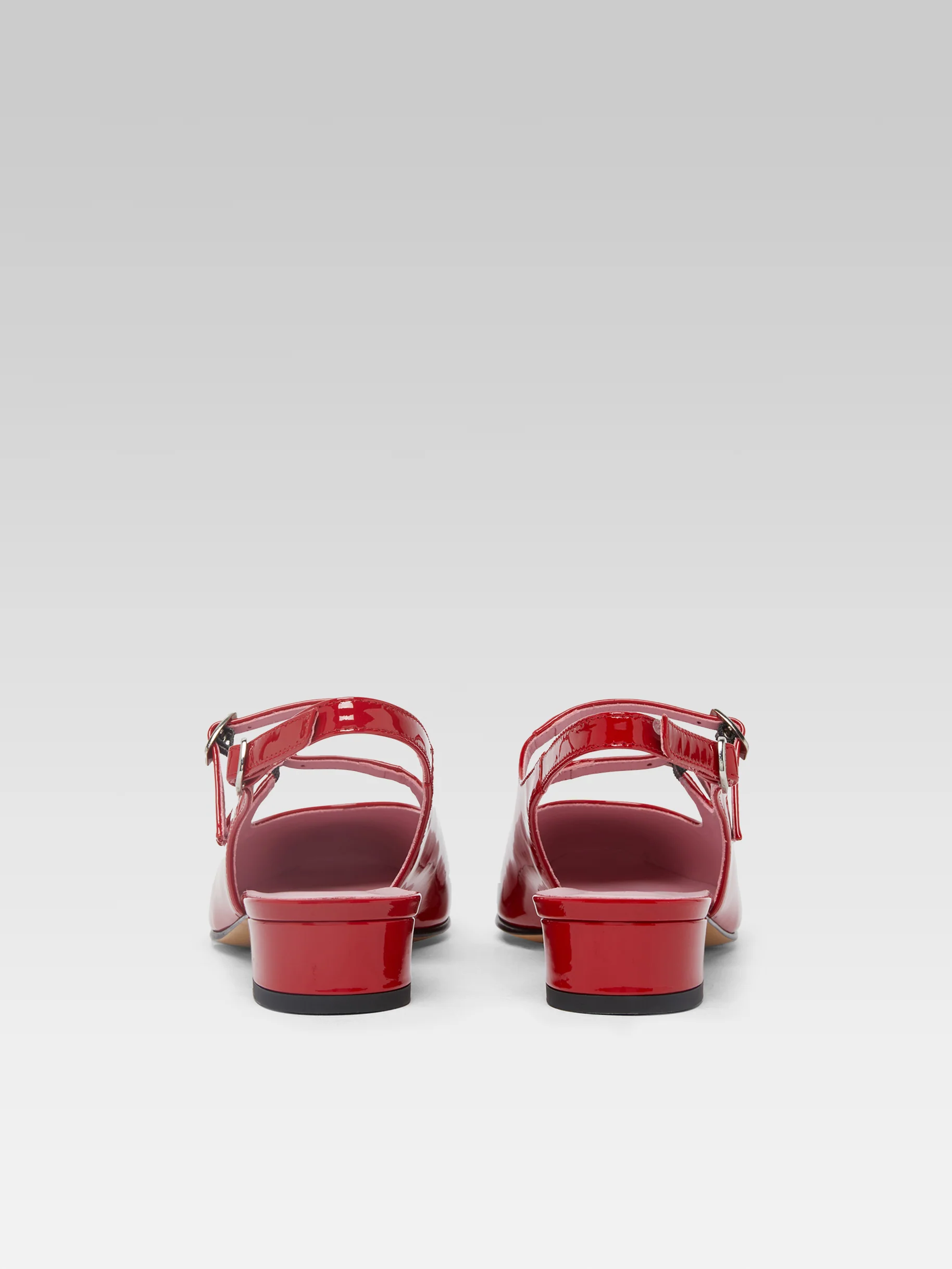 Peche - Babies slingback cuir verni rouge - Image 9