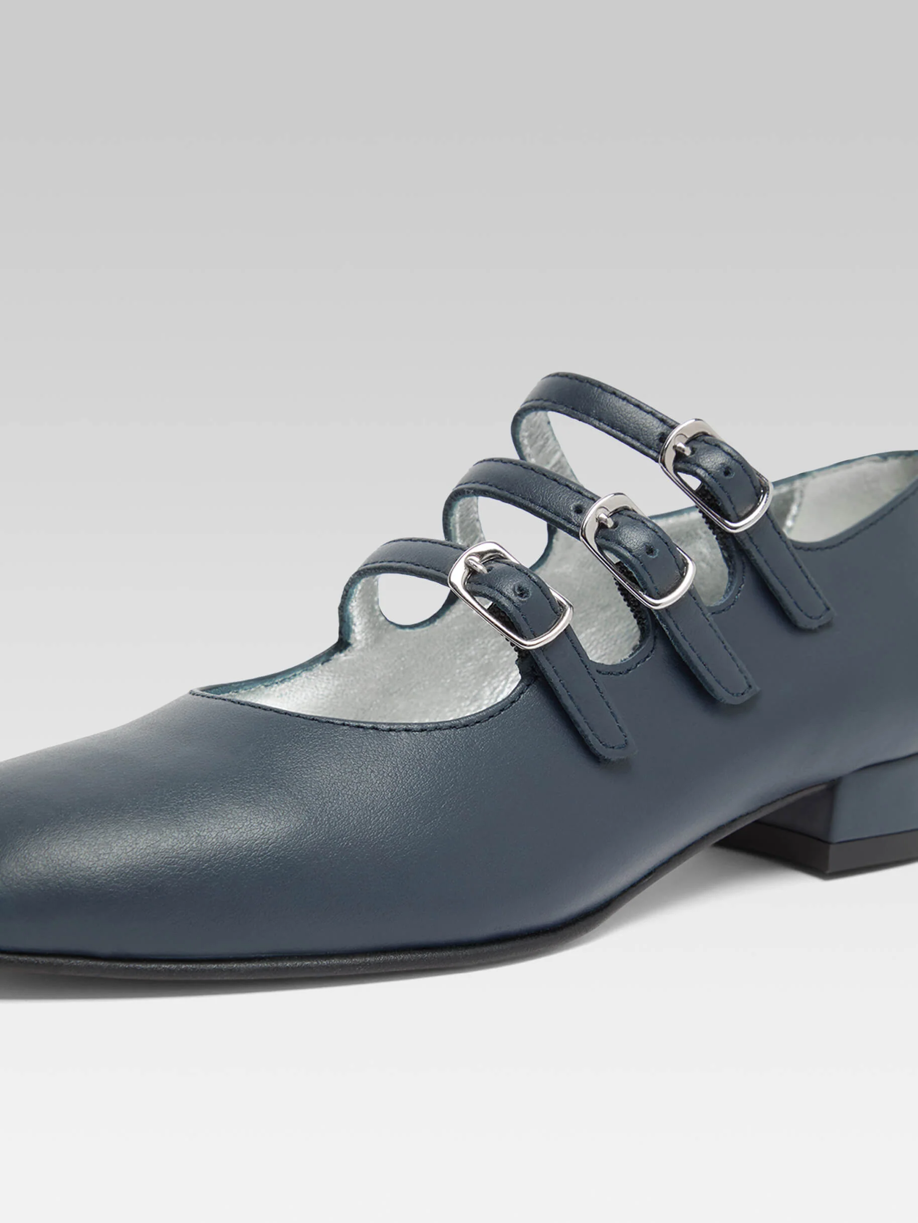 Petite Kina - Babies cuir bleu marine - Image 3