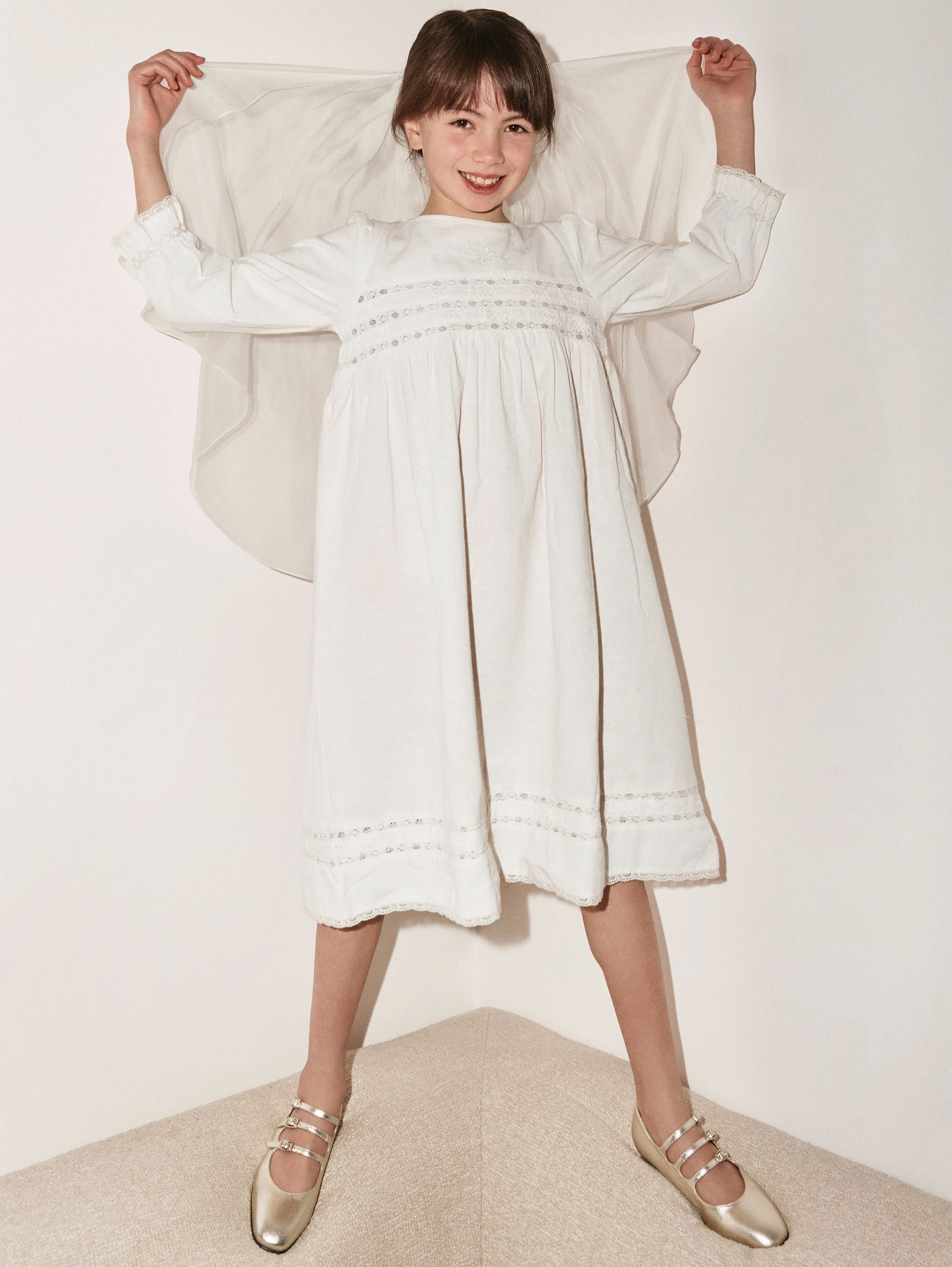 Petite Kina - Babies cuir laminé platine - Image 3