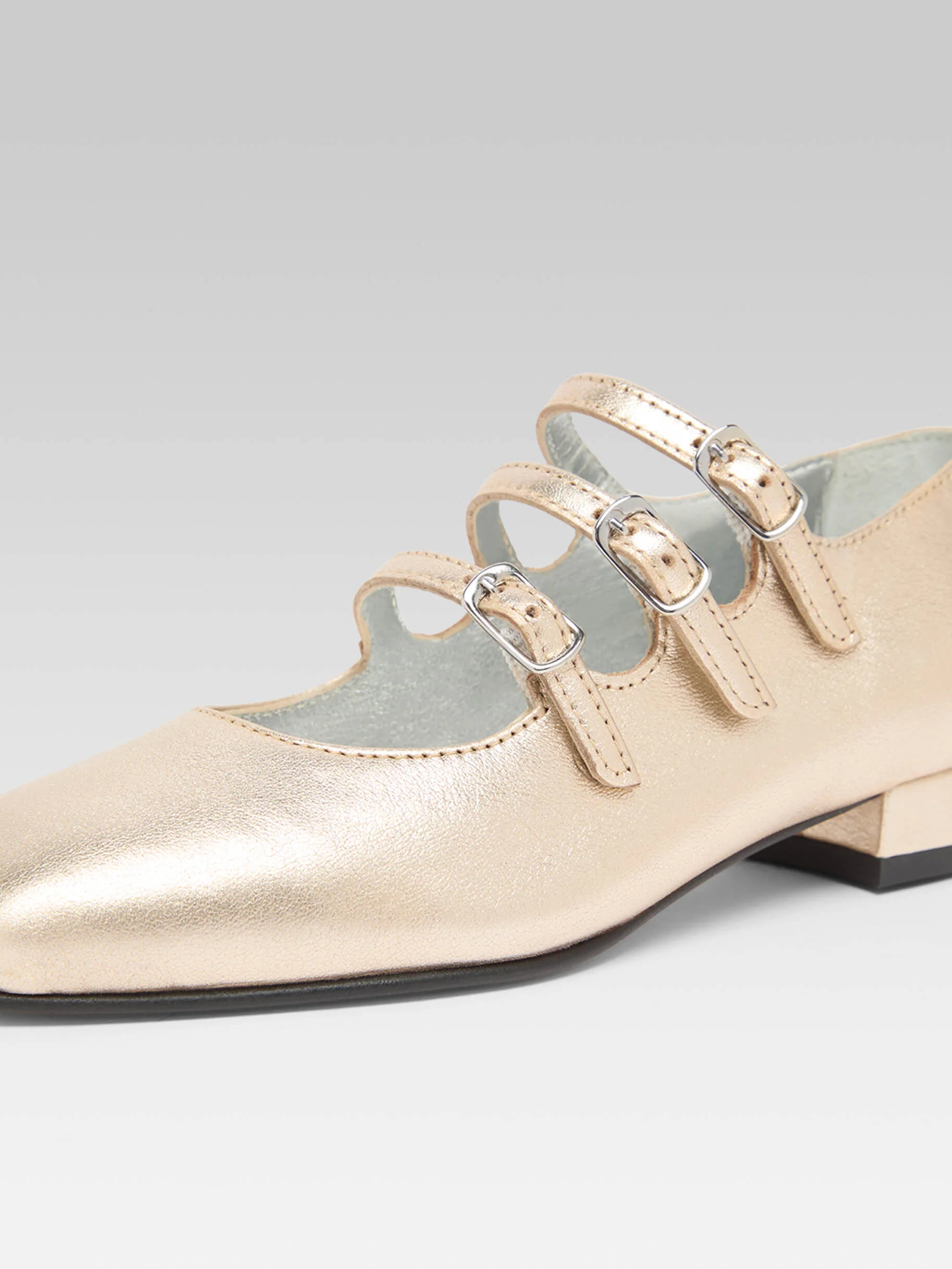 Petite Kina - Babies cuir laminé platine - Image 4