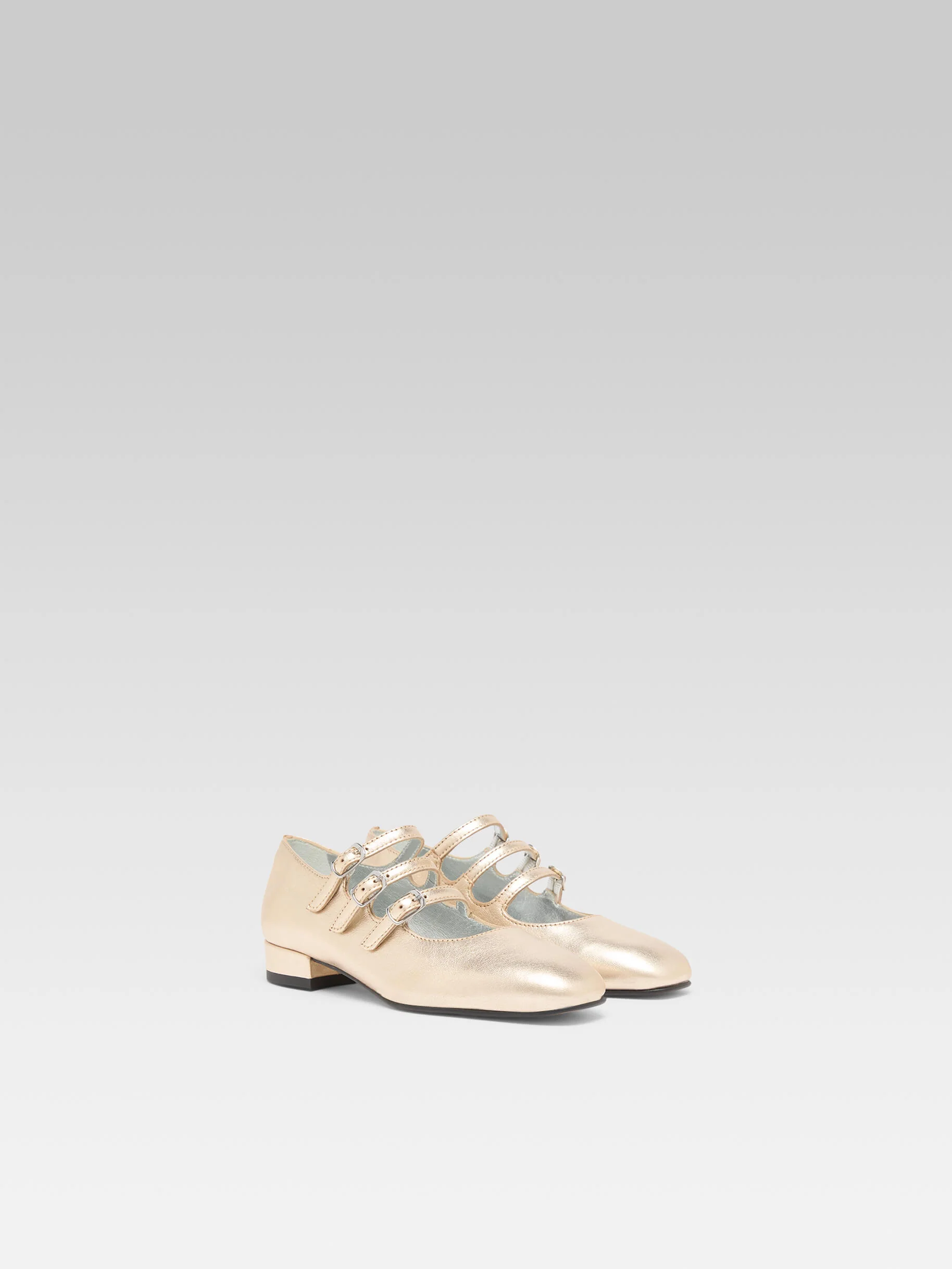 Petite Kina - Babies cuir laminé platine - Image 5