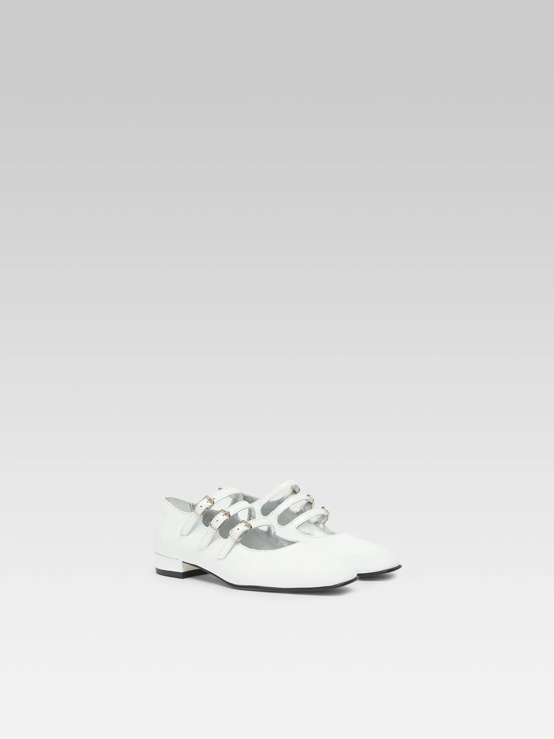 Petite Kina - Babies cuir verni blanc - Image 5