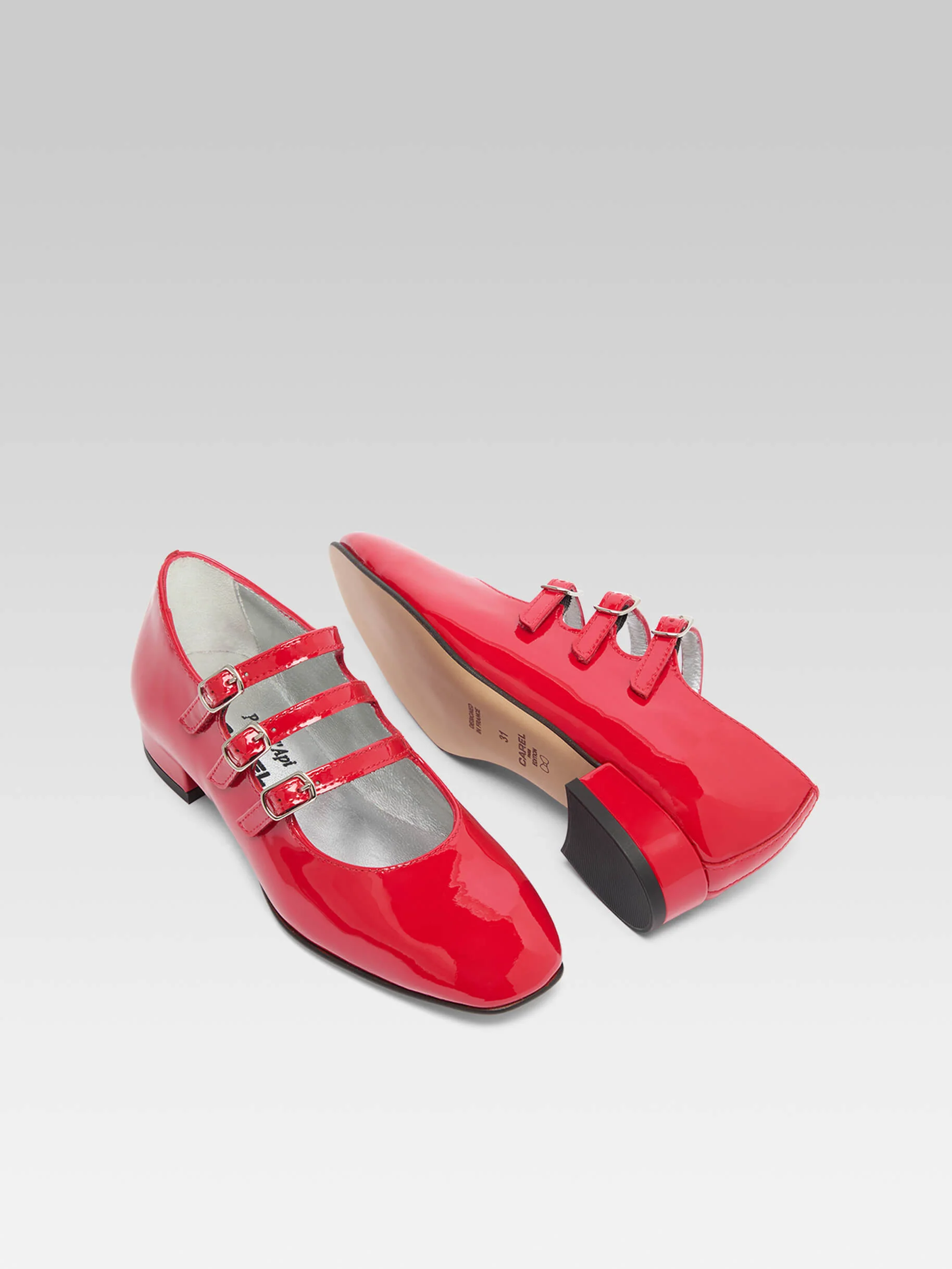 Petite Kina - Babies cuir verni rouge - Image 7