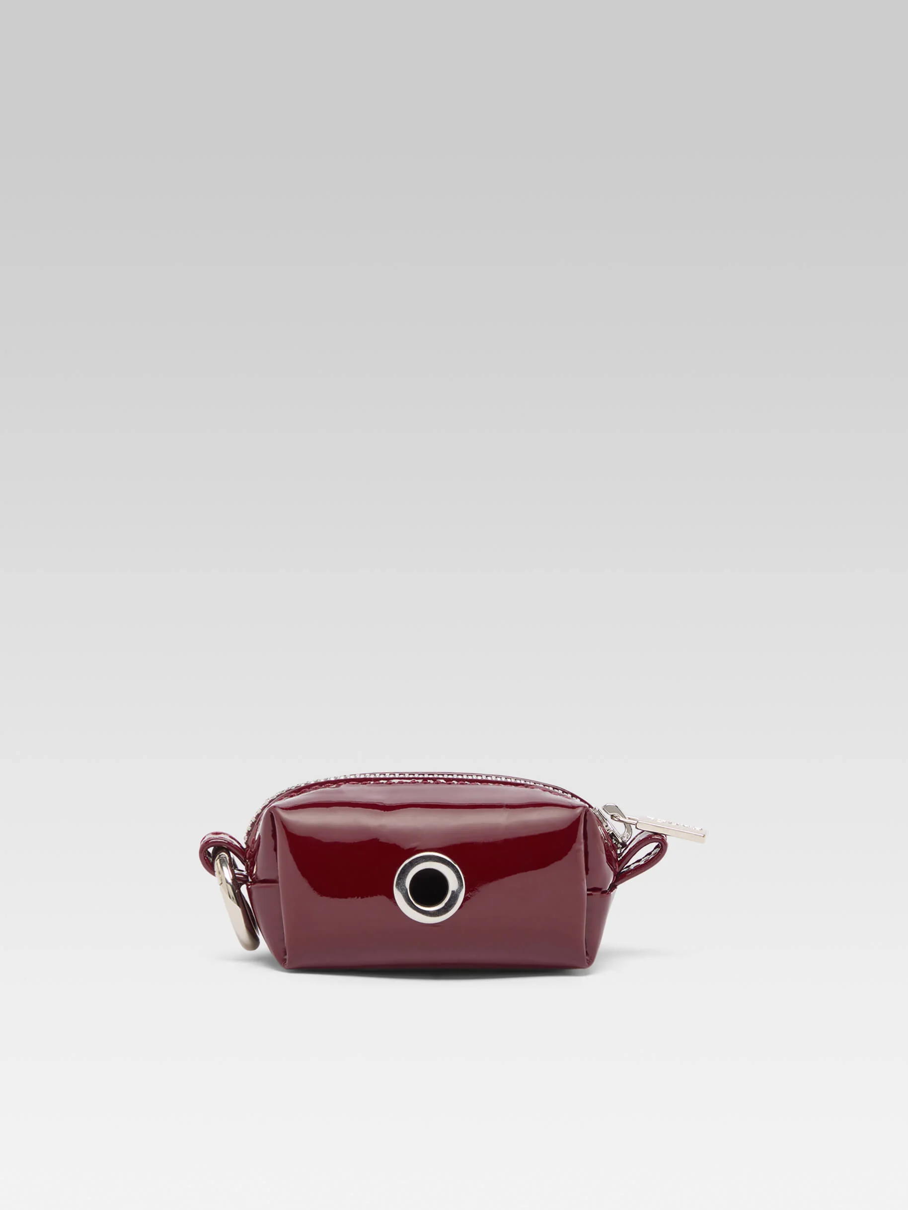 Rintintin - Distributeur de sacs canin cuir verni bordeaux - Image 3