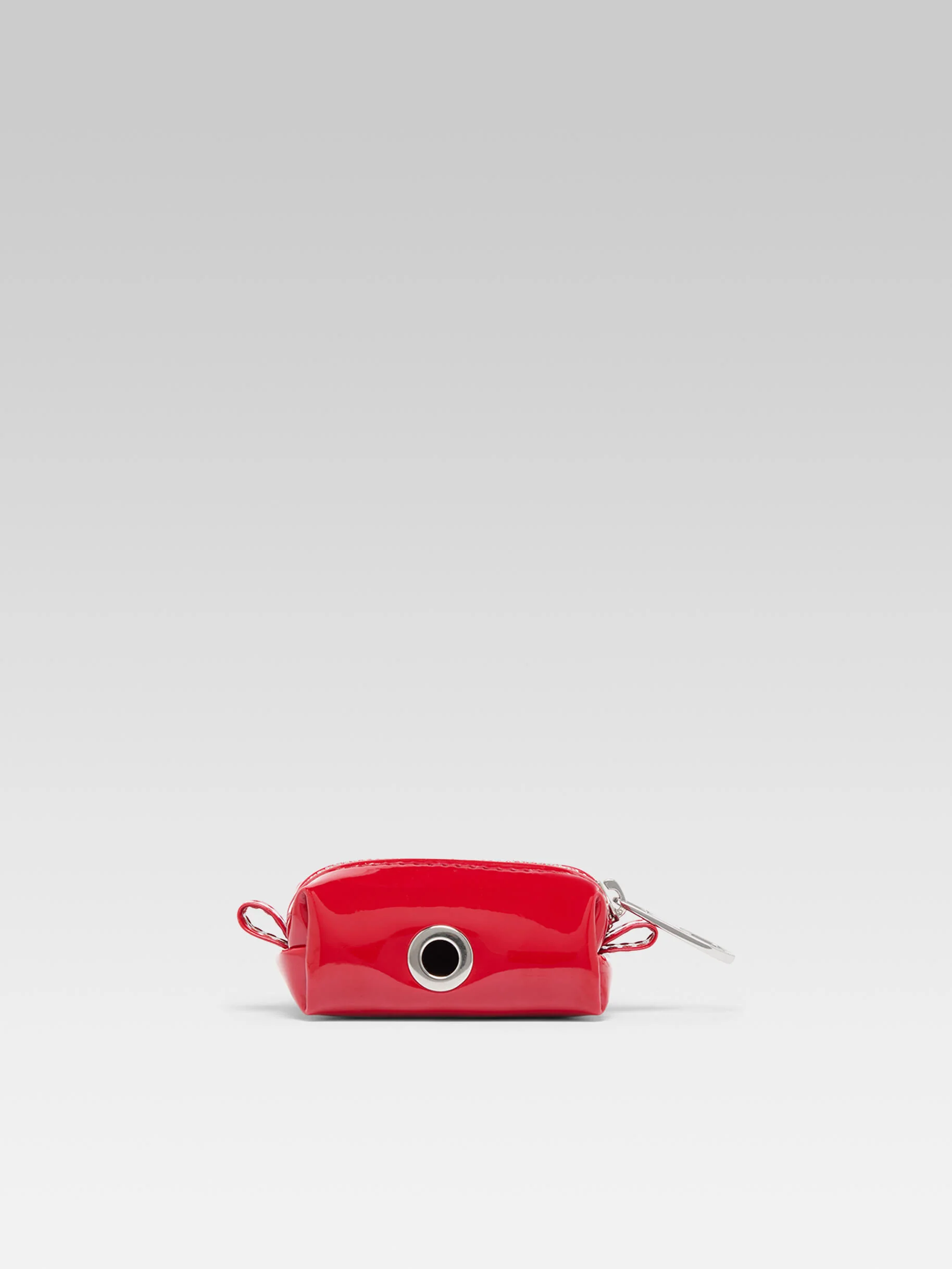 Rintintin - Distributeur de sacs canin cuir verni rouge - Image 4