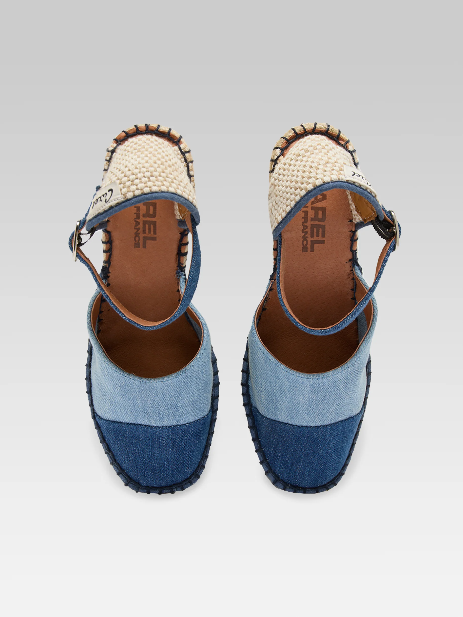 Rio - Espadrilles compensées tissu bi-jeans - Image 5